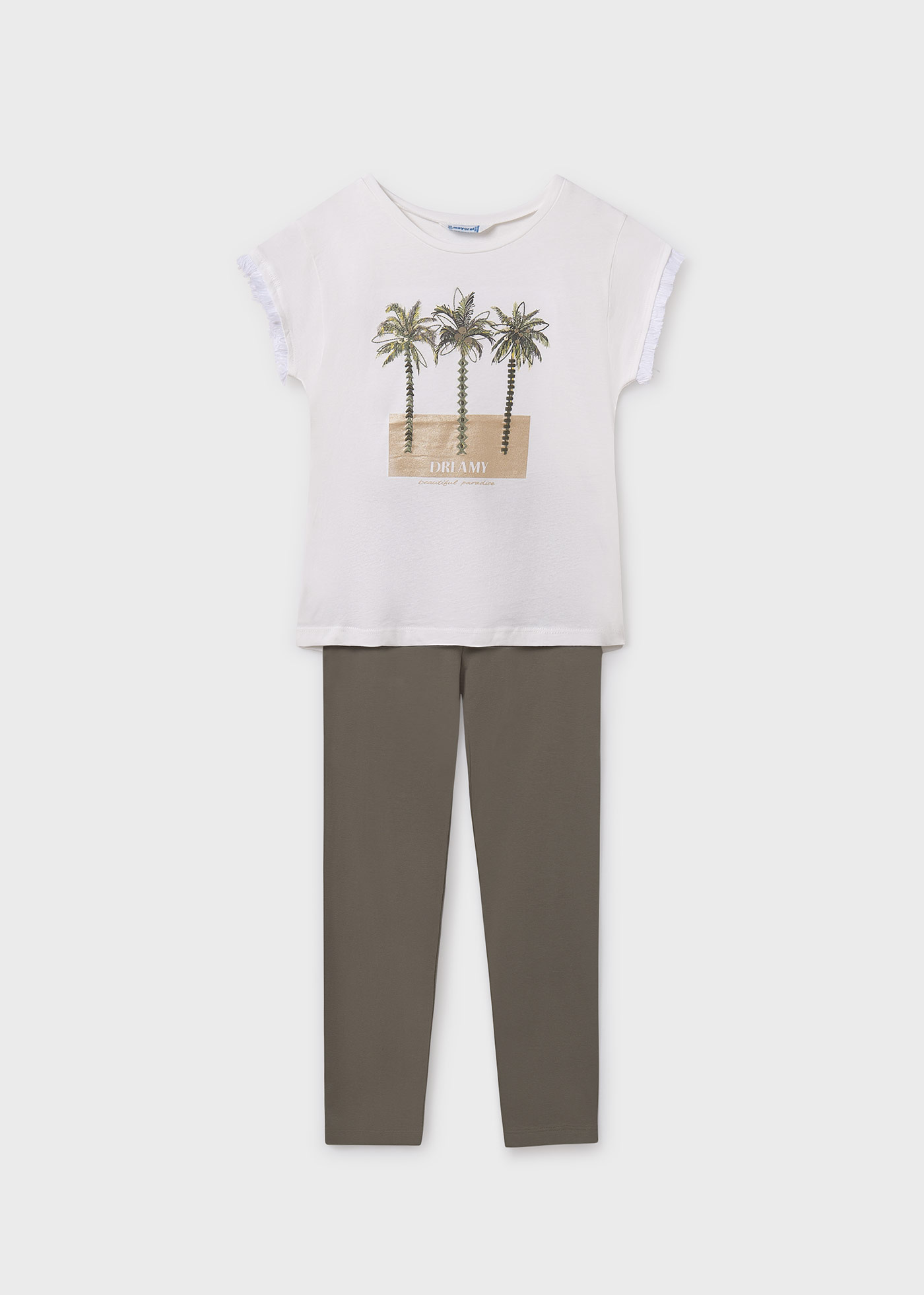 Conjunto leggings e t-shirt rapariga