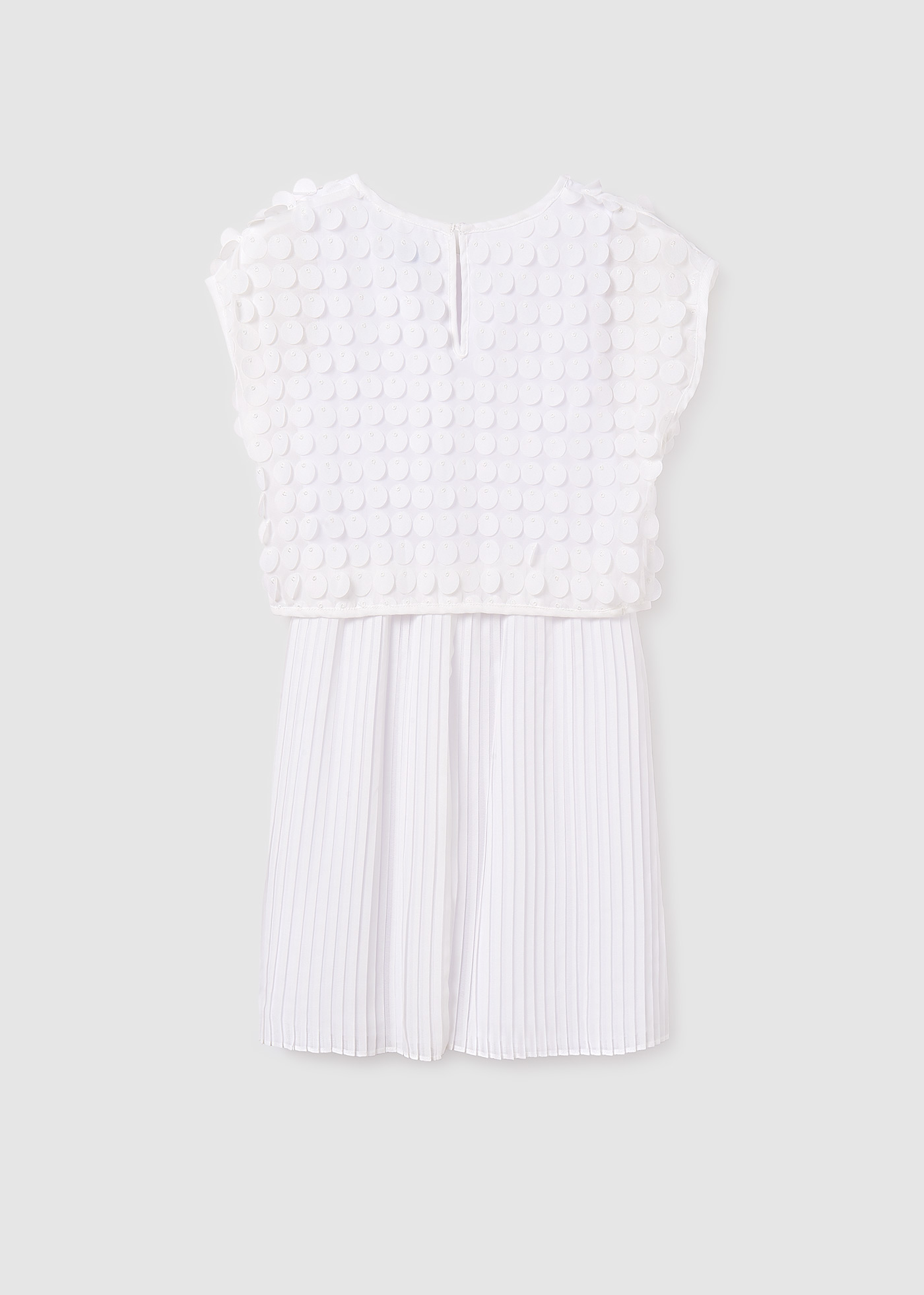 Robe combinée plissée fille