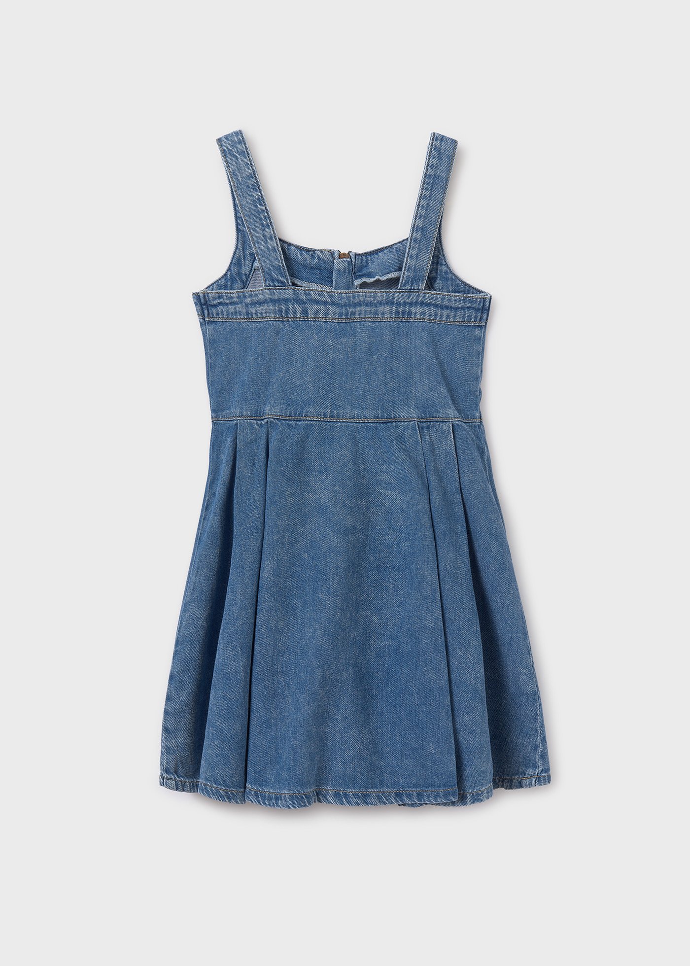 Robe zippée en denim fille