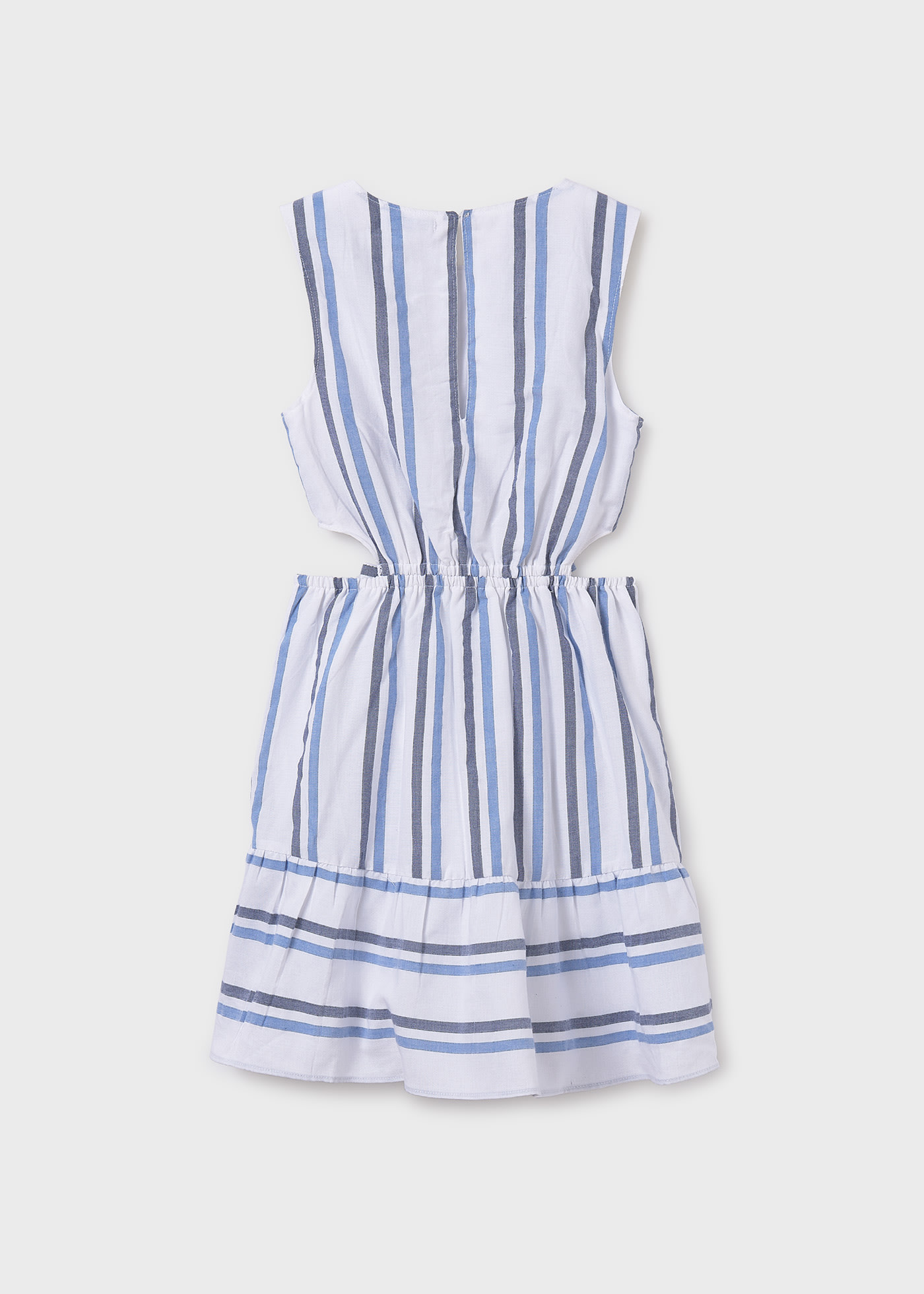 Girl Striped Cut Out Dress