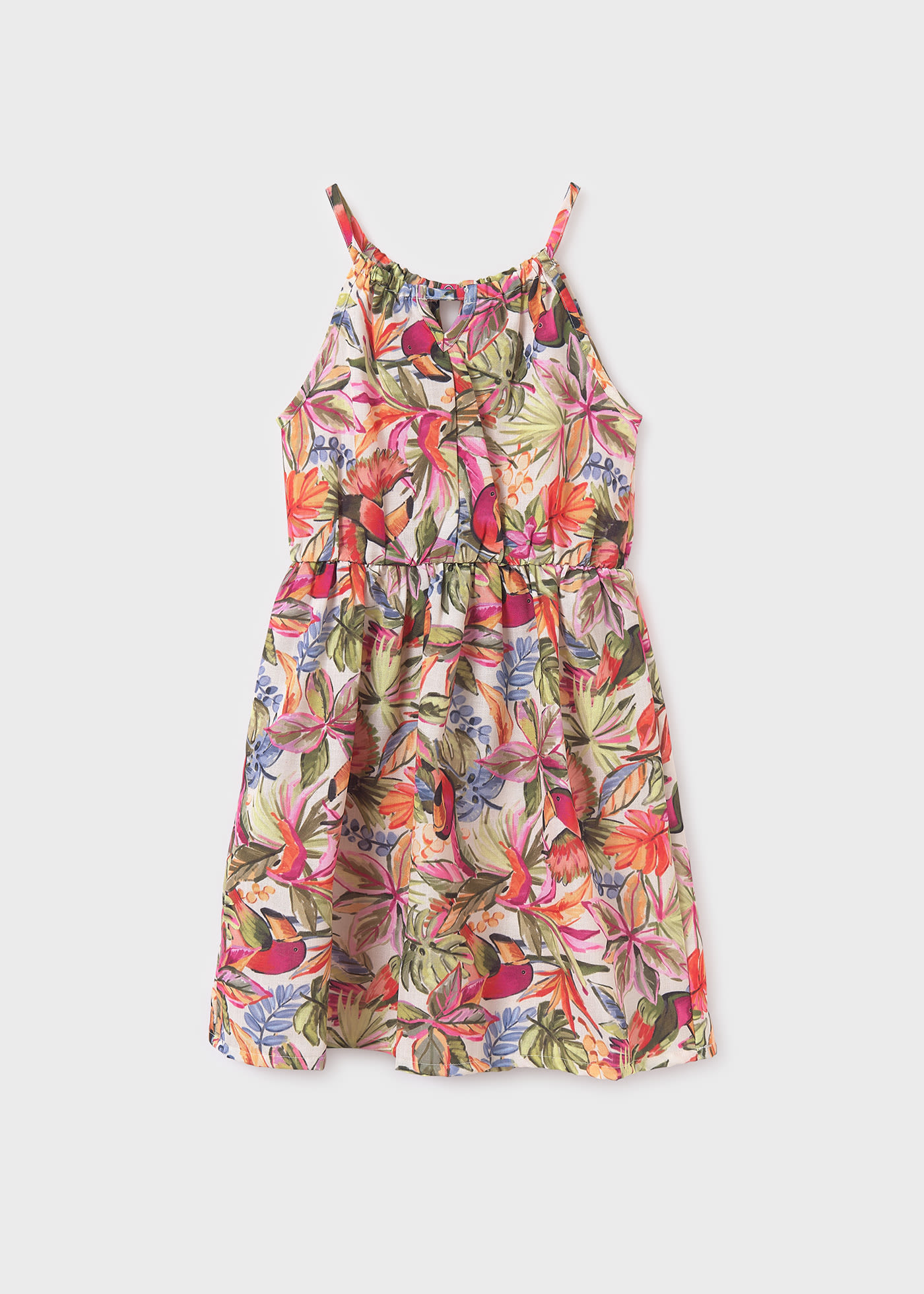 Girl print halter dress