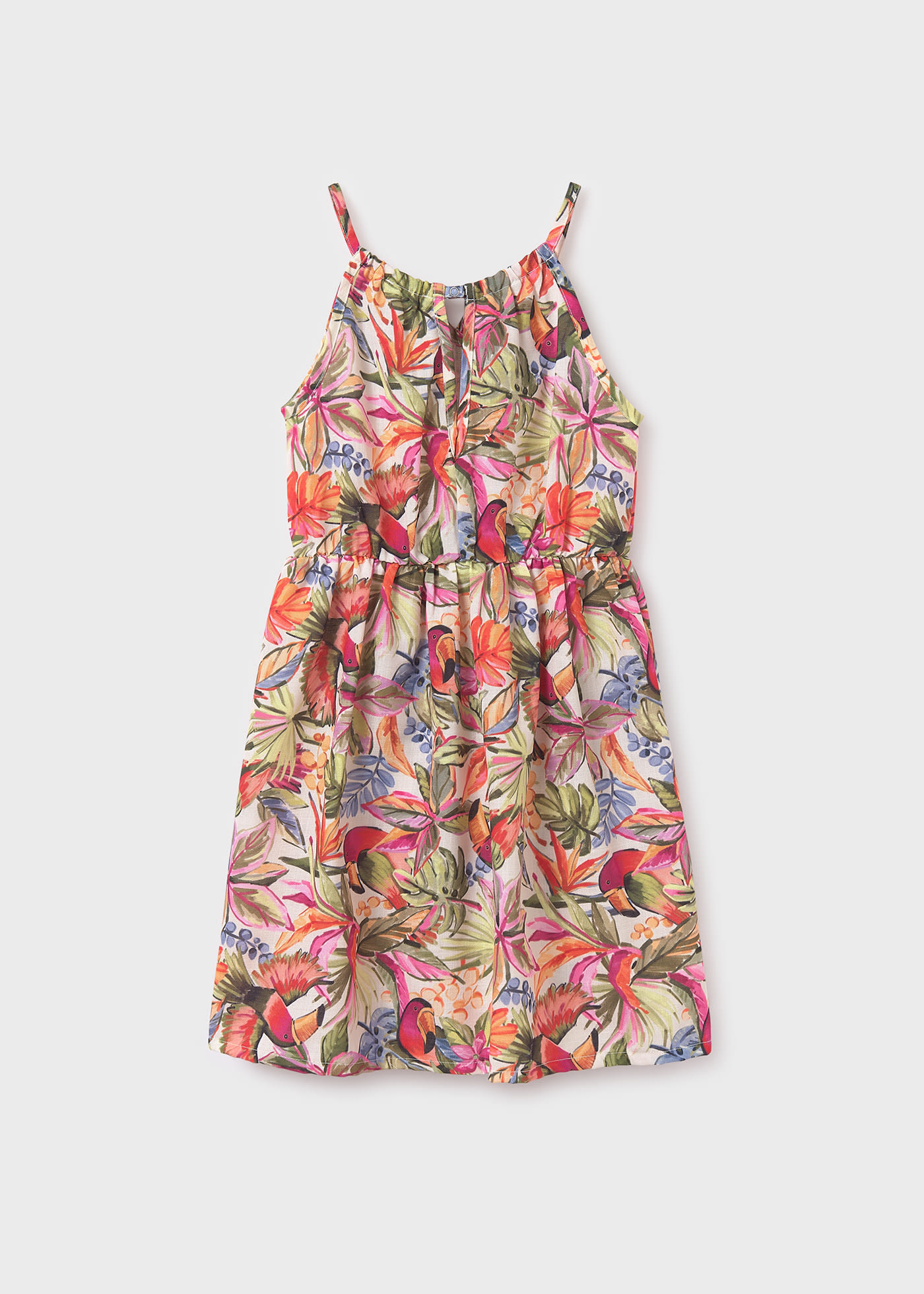 Girl print halter dress