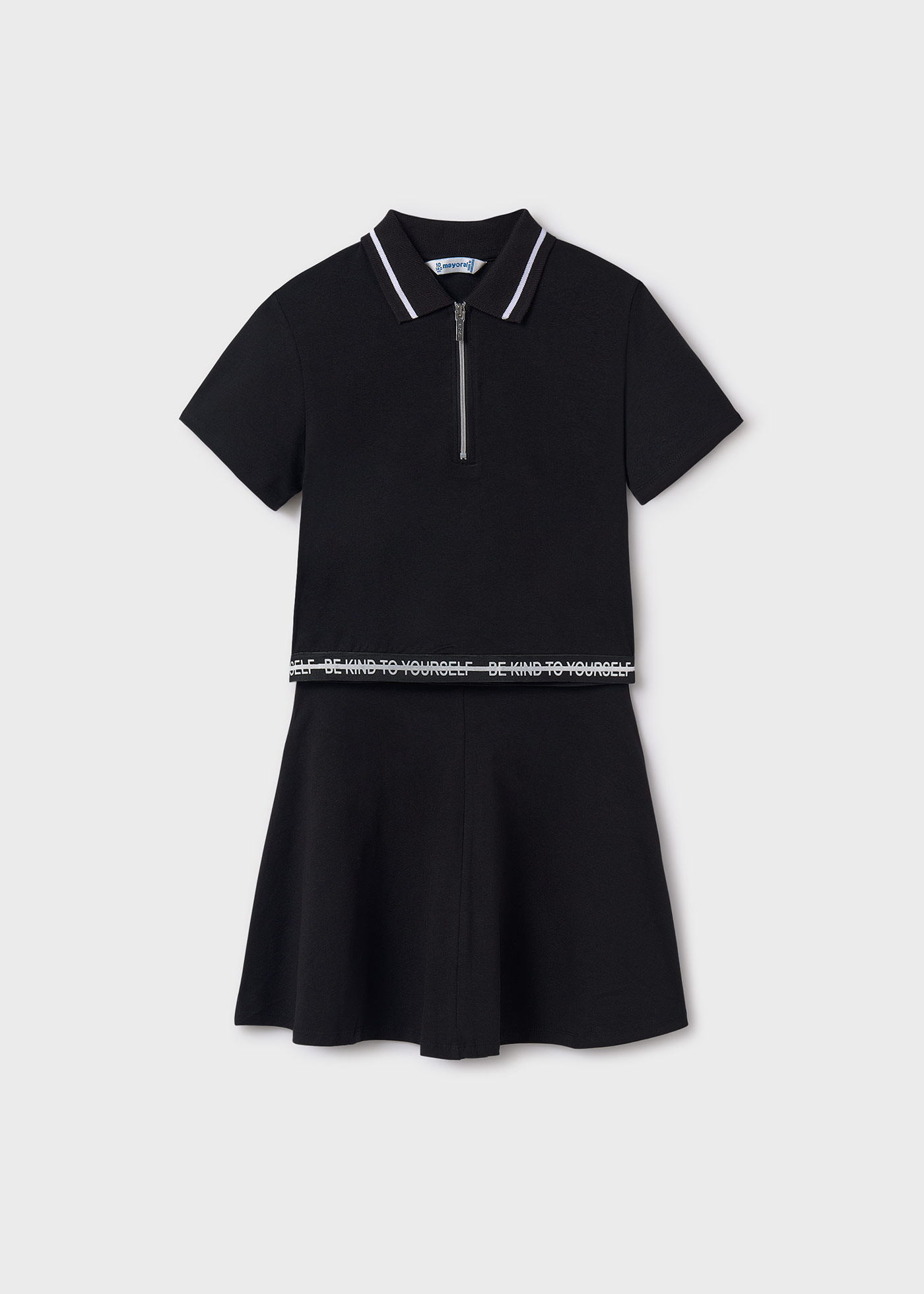 Conjunto saia e polo rapariga