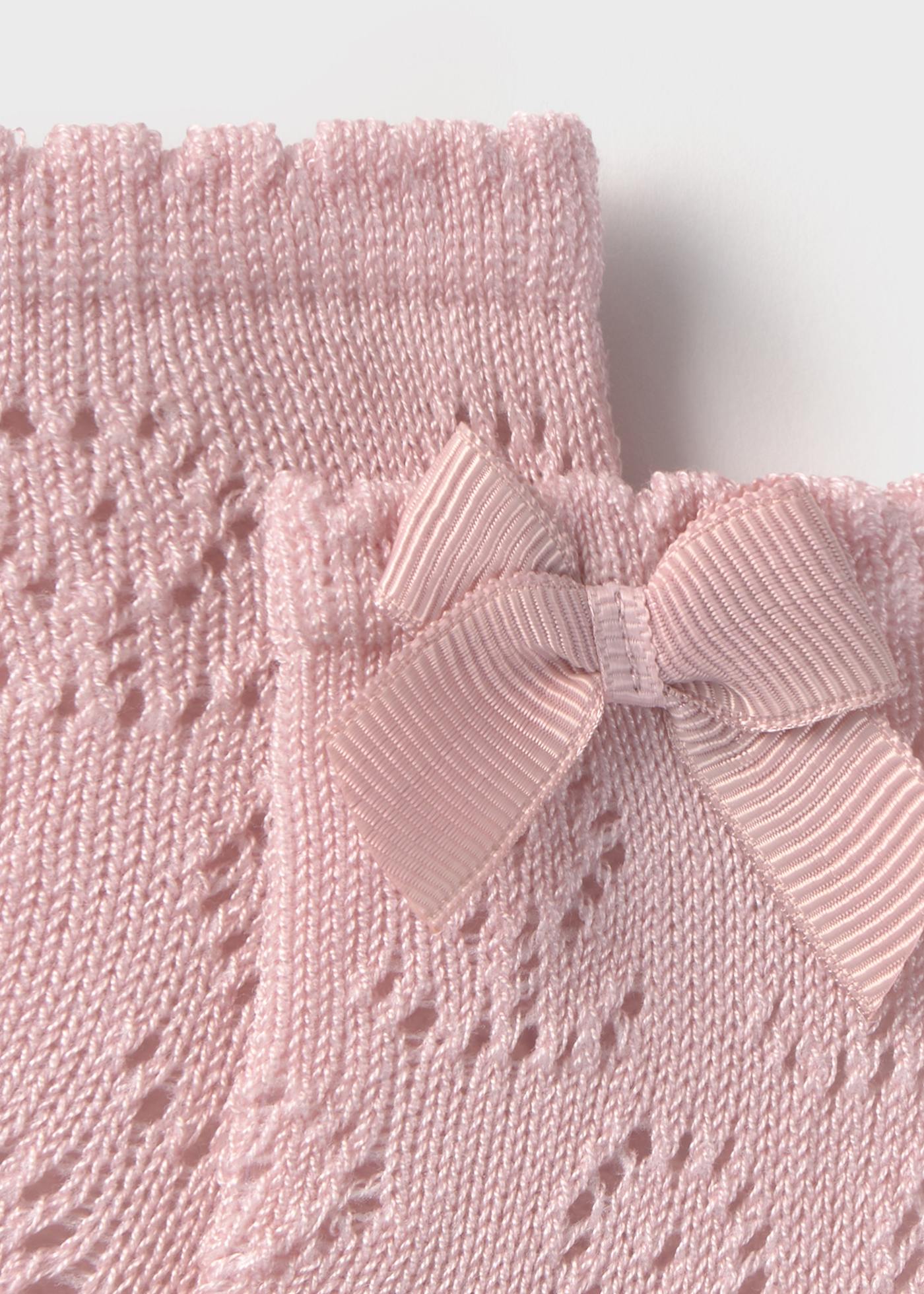 Newborn girl openwork socks