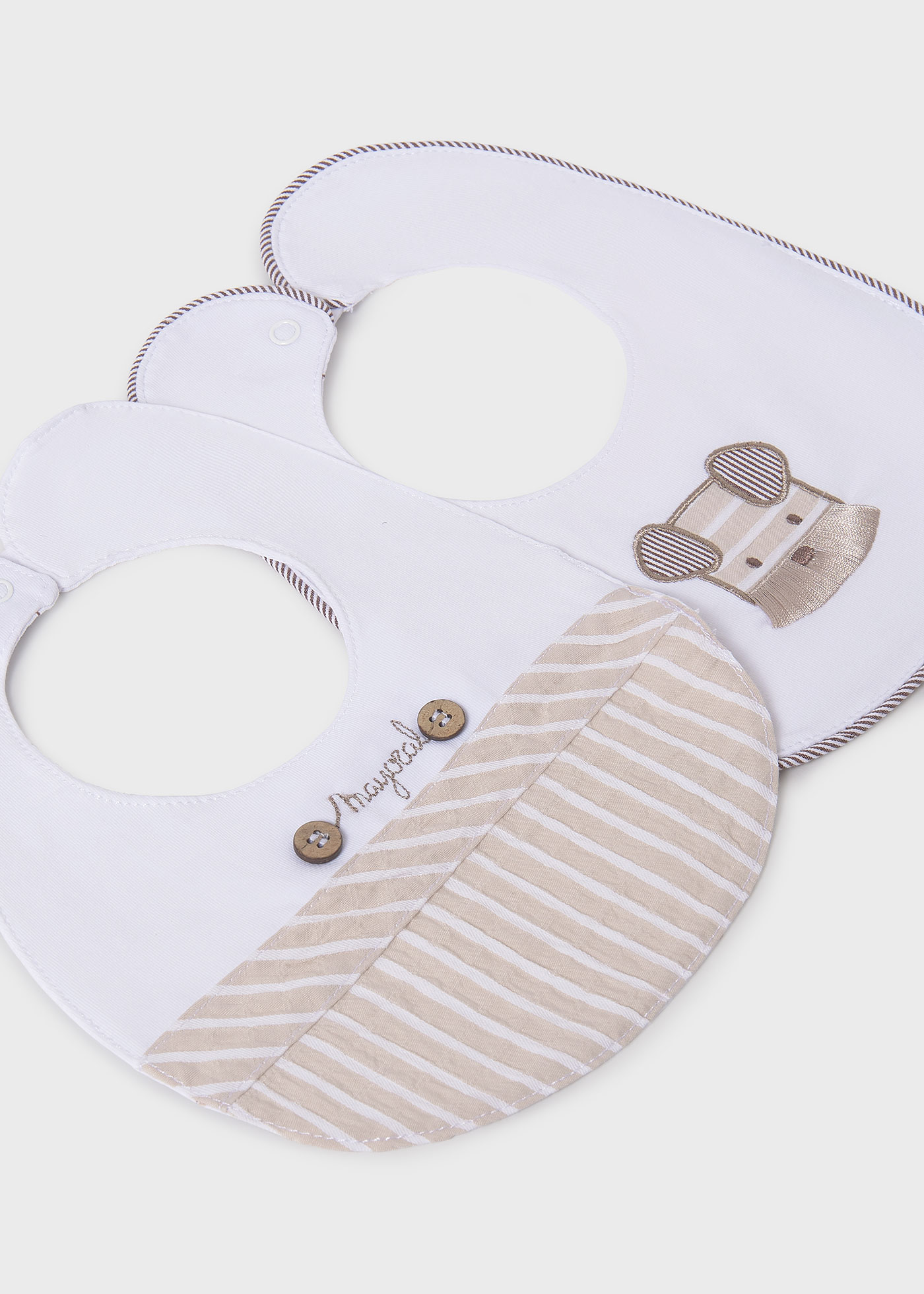 Set 2 bavaglini impermeabili neonato