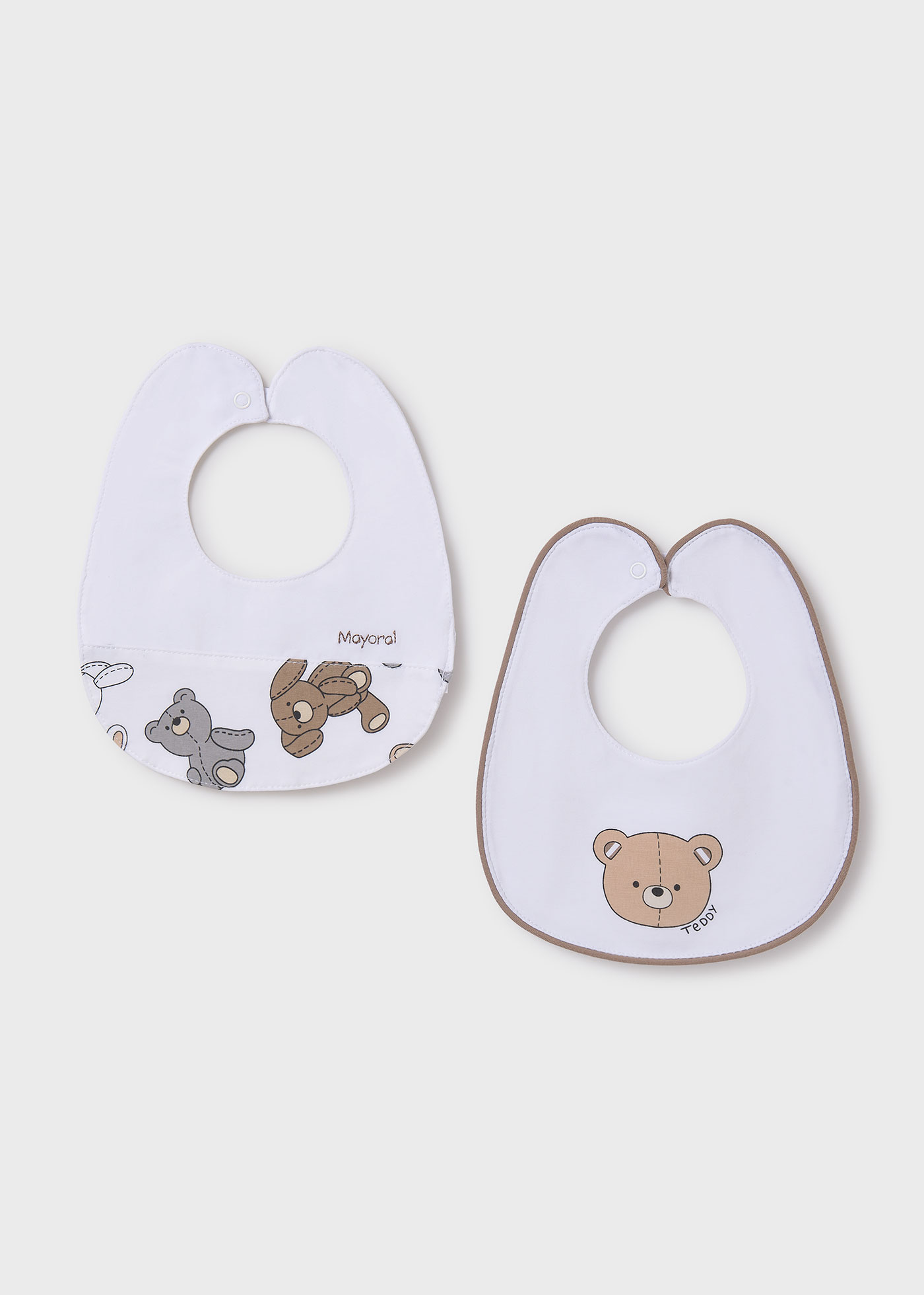 Set 2 bavaglini impermeabili neonato