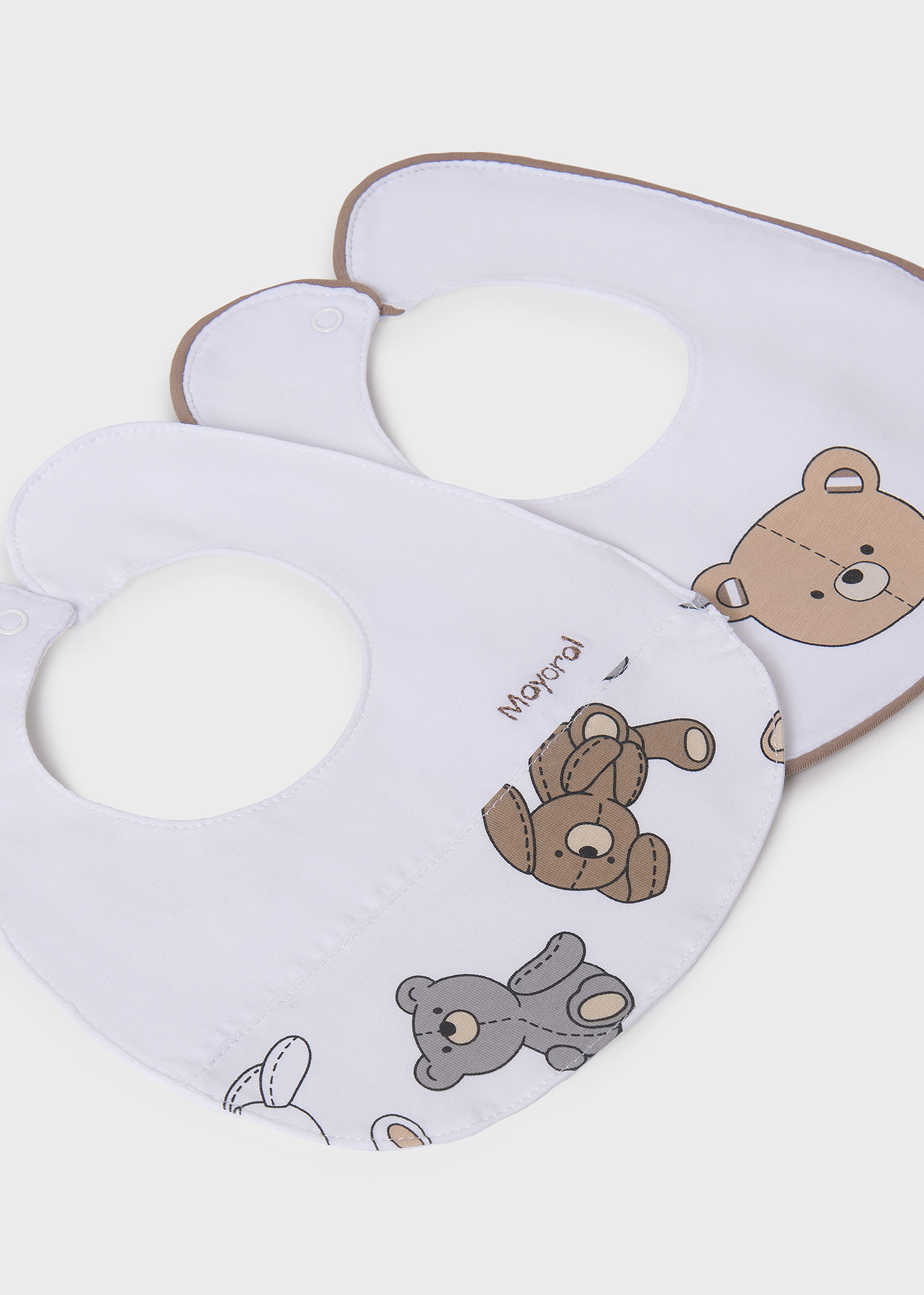 Set 2 bavaglini impermeabili neonato