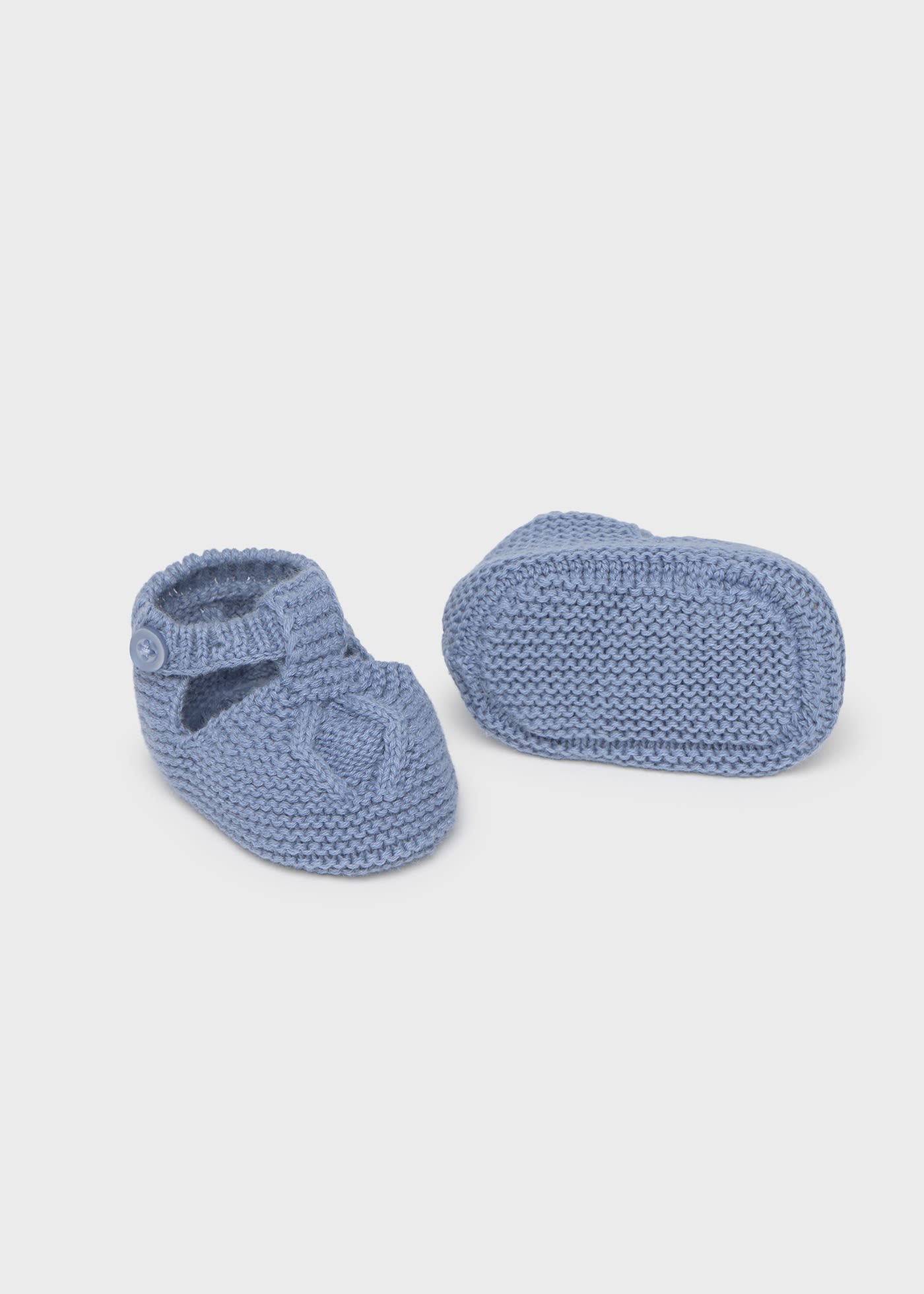 Newborn boy tricot booties