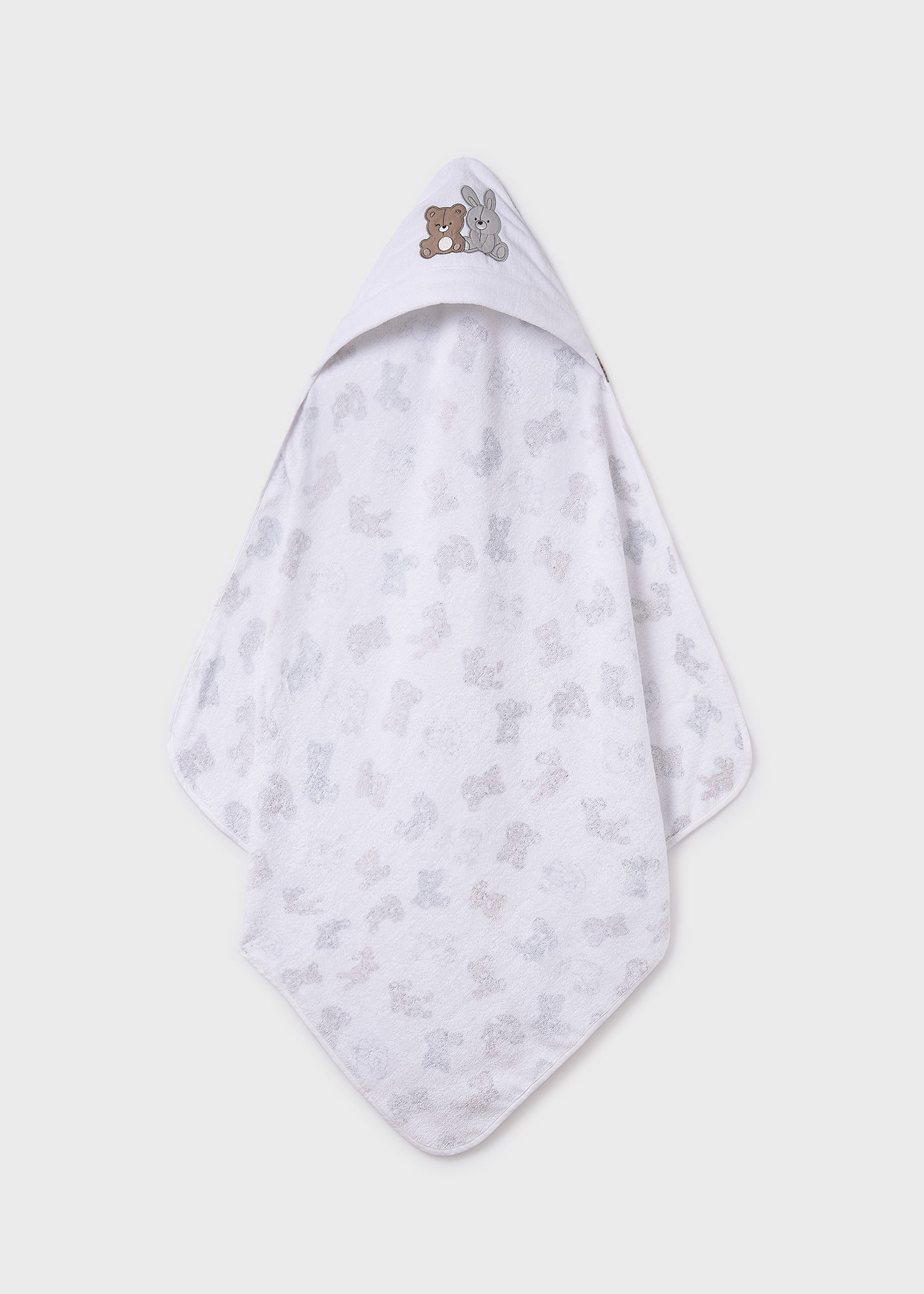 Serviette avec capuche bébé