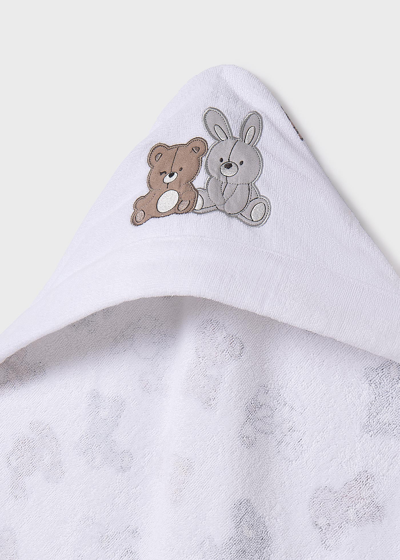 Serviette avec capuche bébé