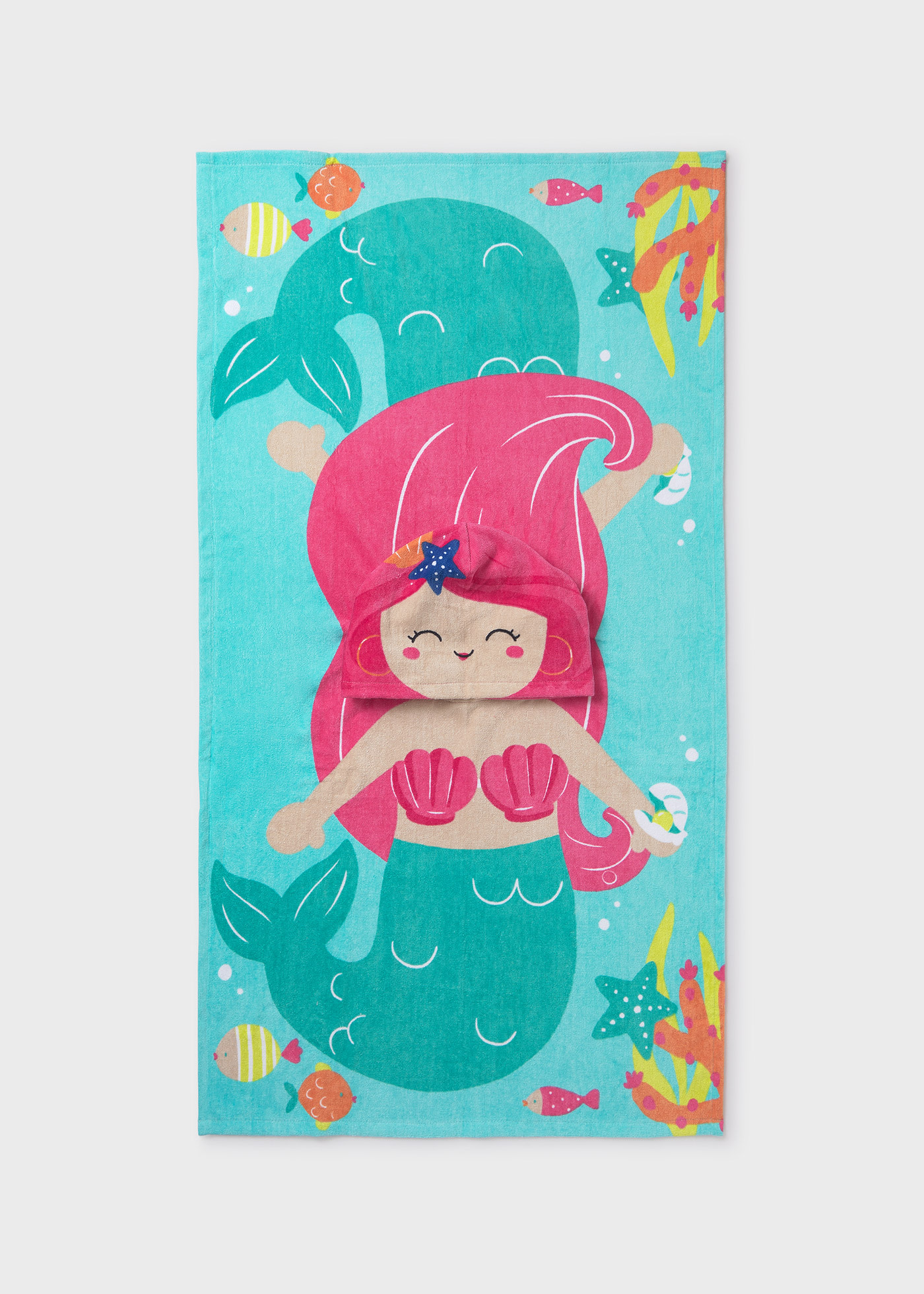 Serviette de plage avec capuche bébé