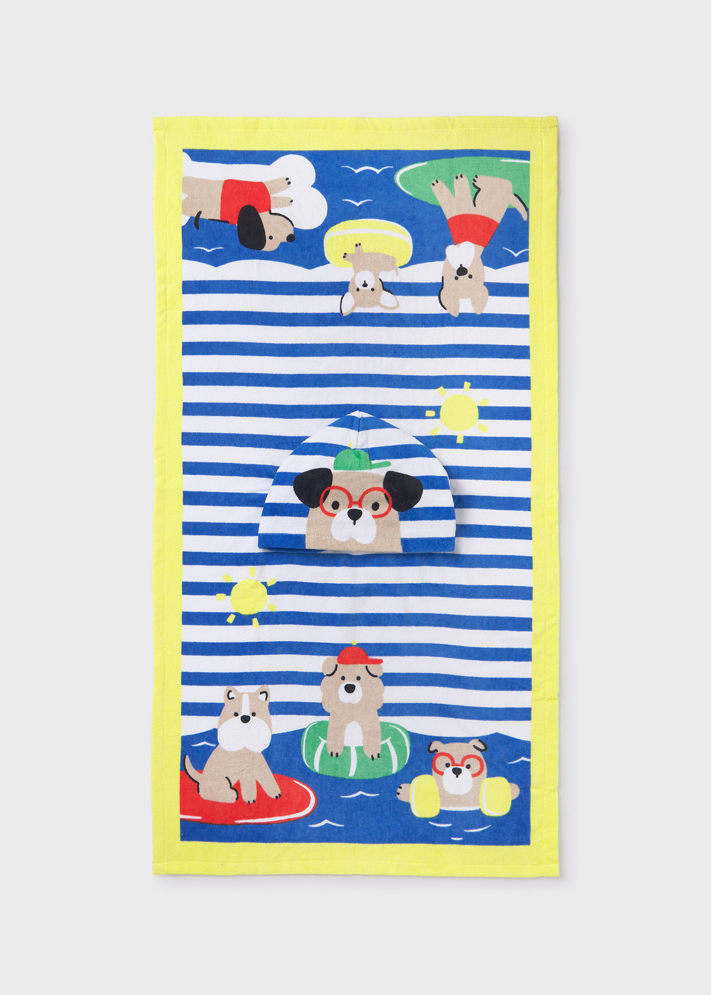 Ręcznik plażowy z kapturkiem dla maluszka