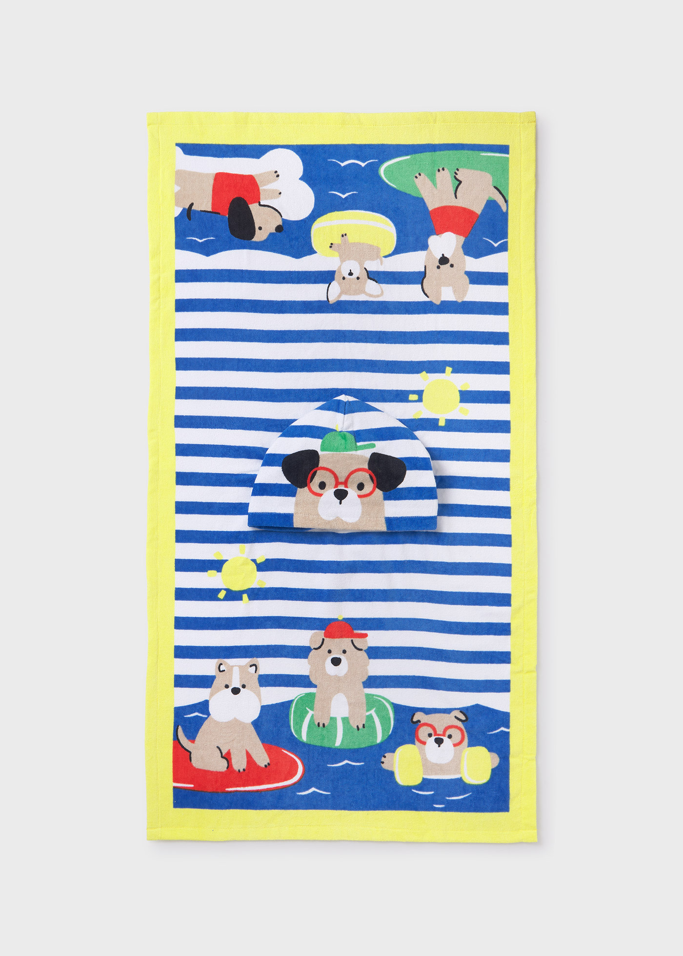 Serviette de plage avec capuche bébé