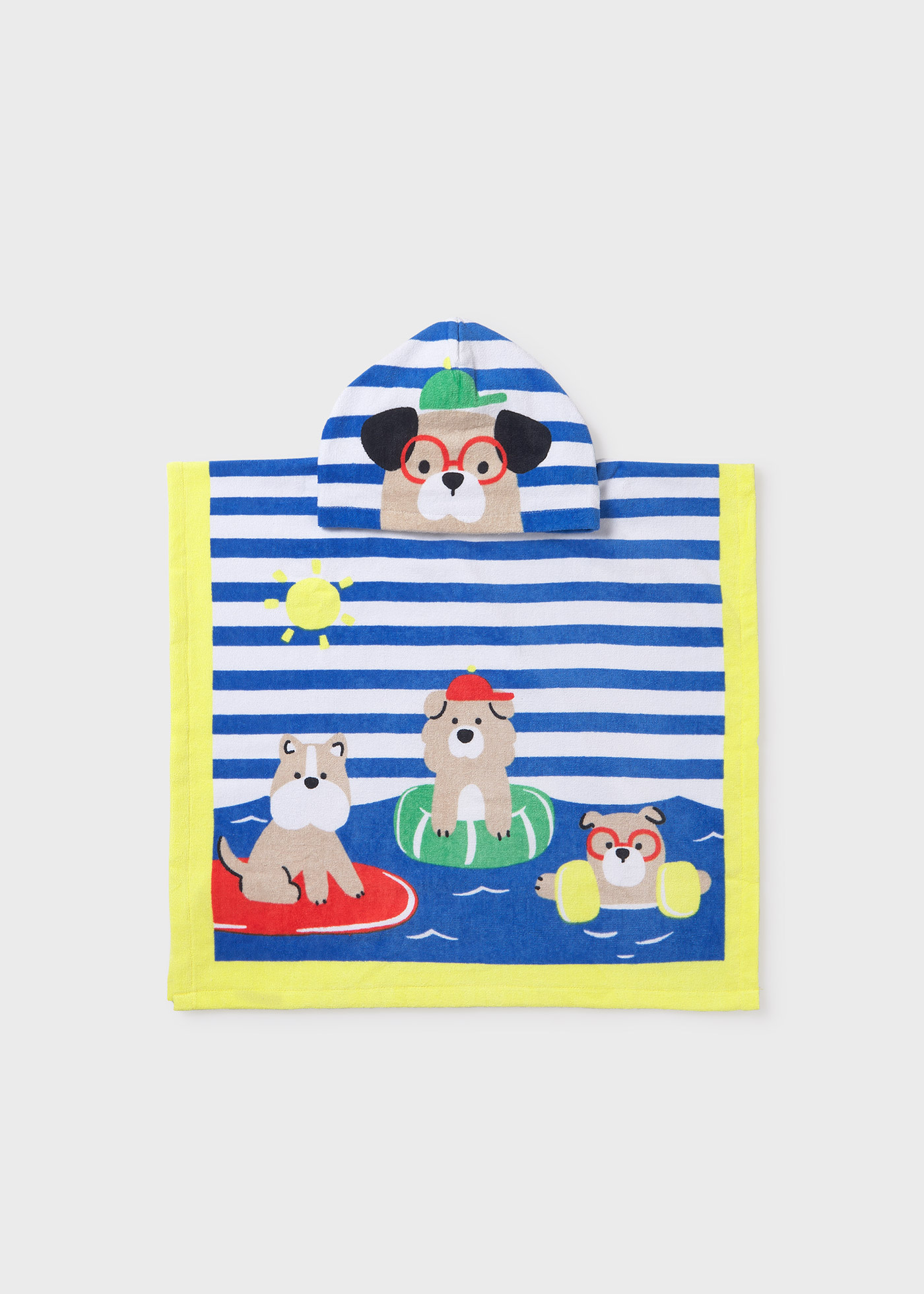 Serviette de plage avec capuche bébé