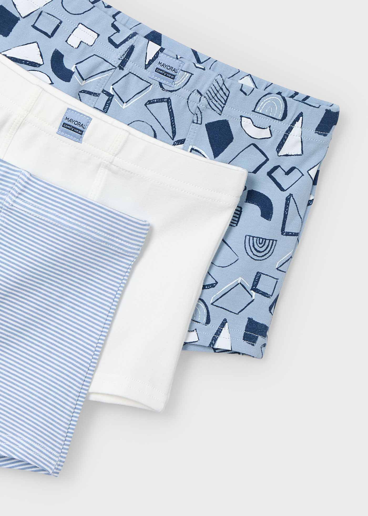 Boy set of 3 boxer shorts