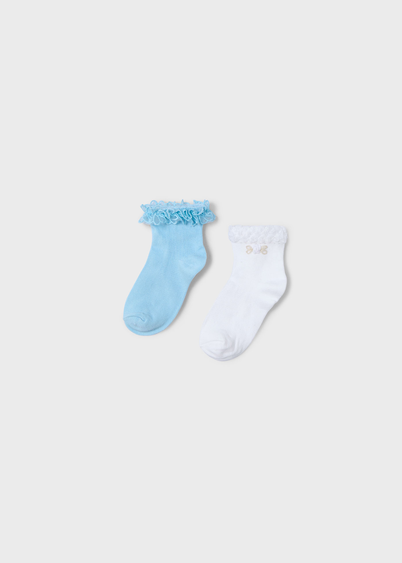 Lot de 2 chaussettes fantaisie fille