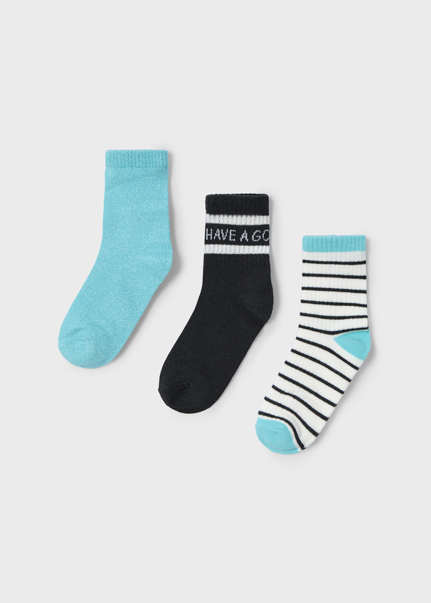 Set 3 calzini casual bambina