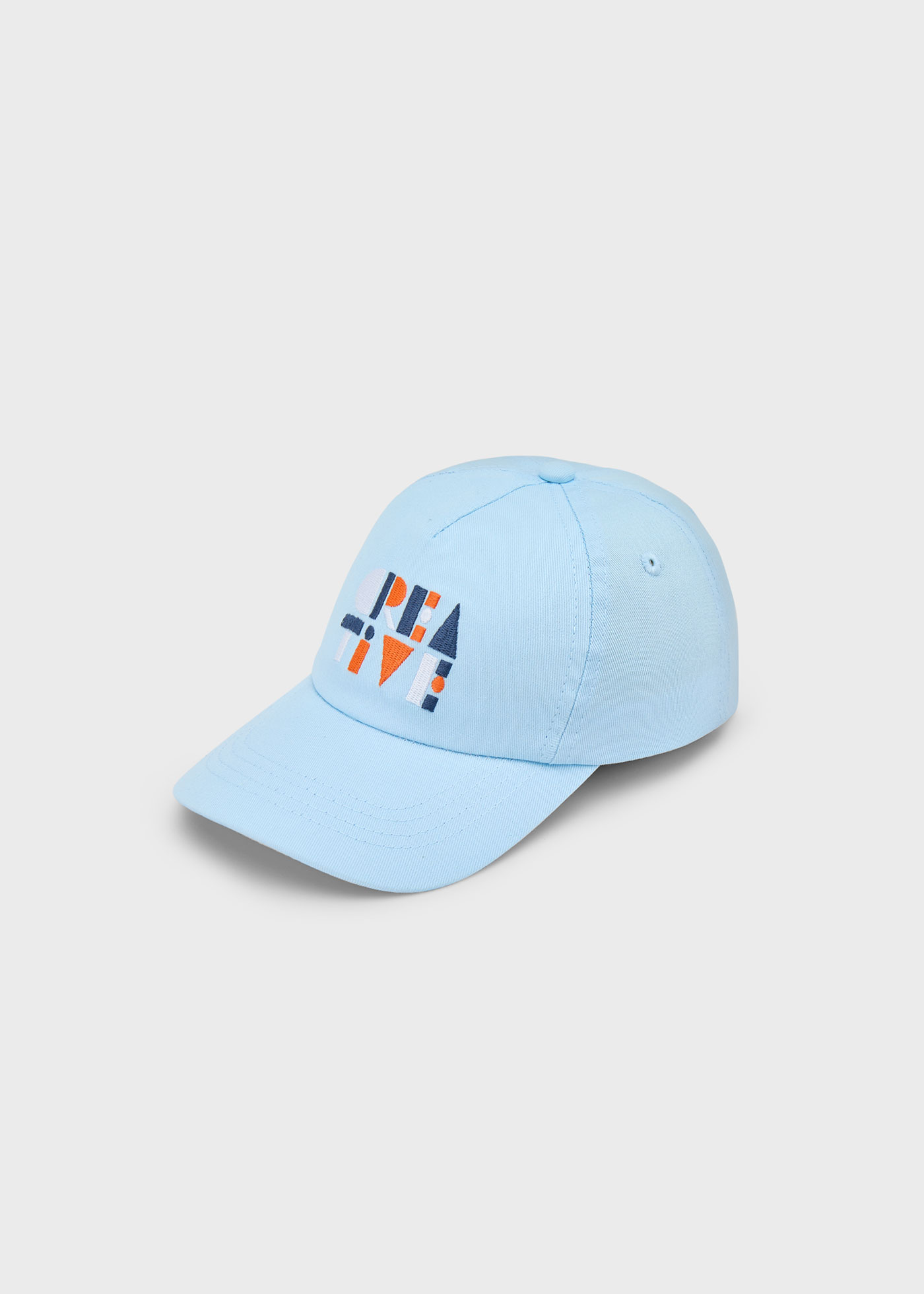 Boy embroidered text cap