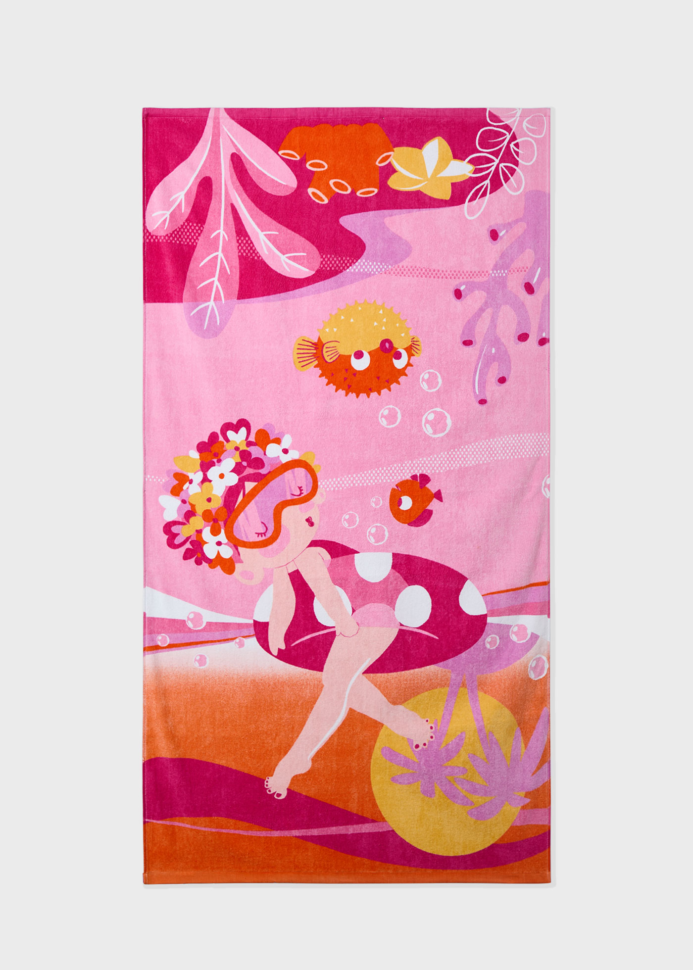 Kids Printed Beach Towel