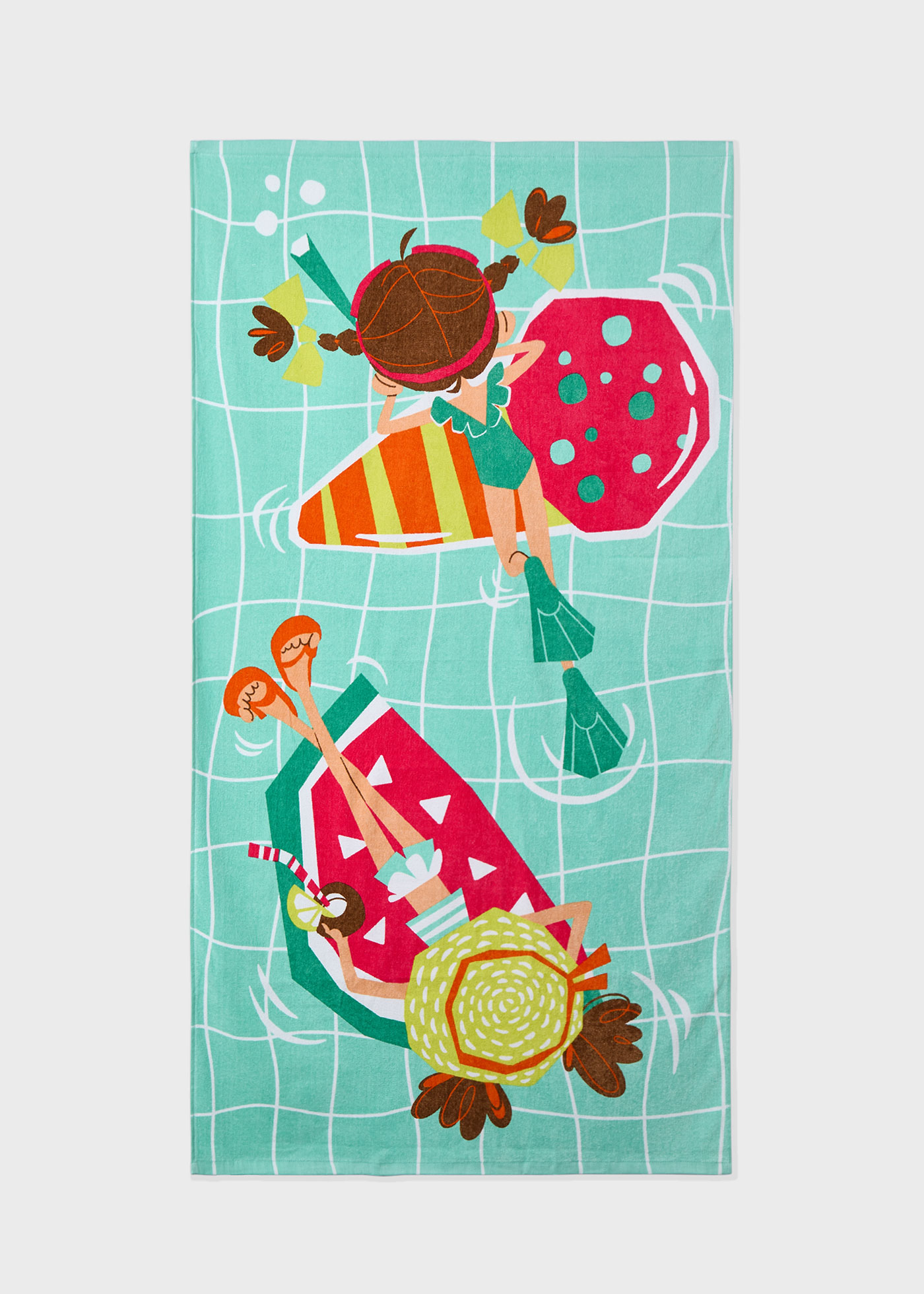 Unisex print beach towel