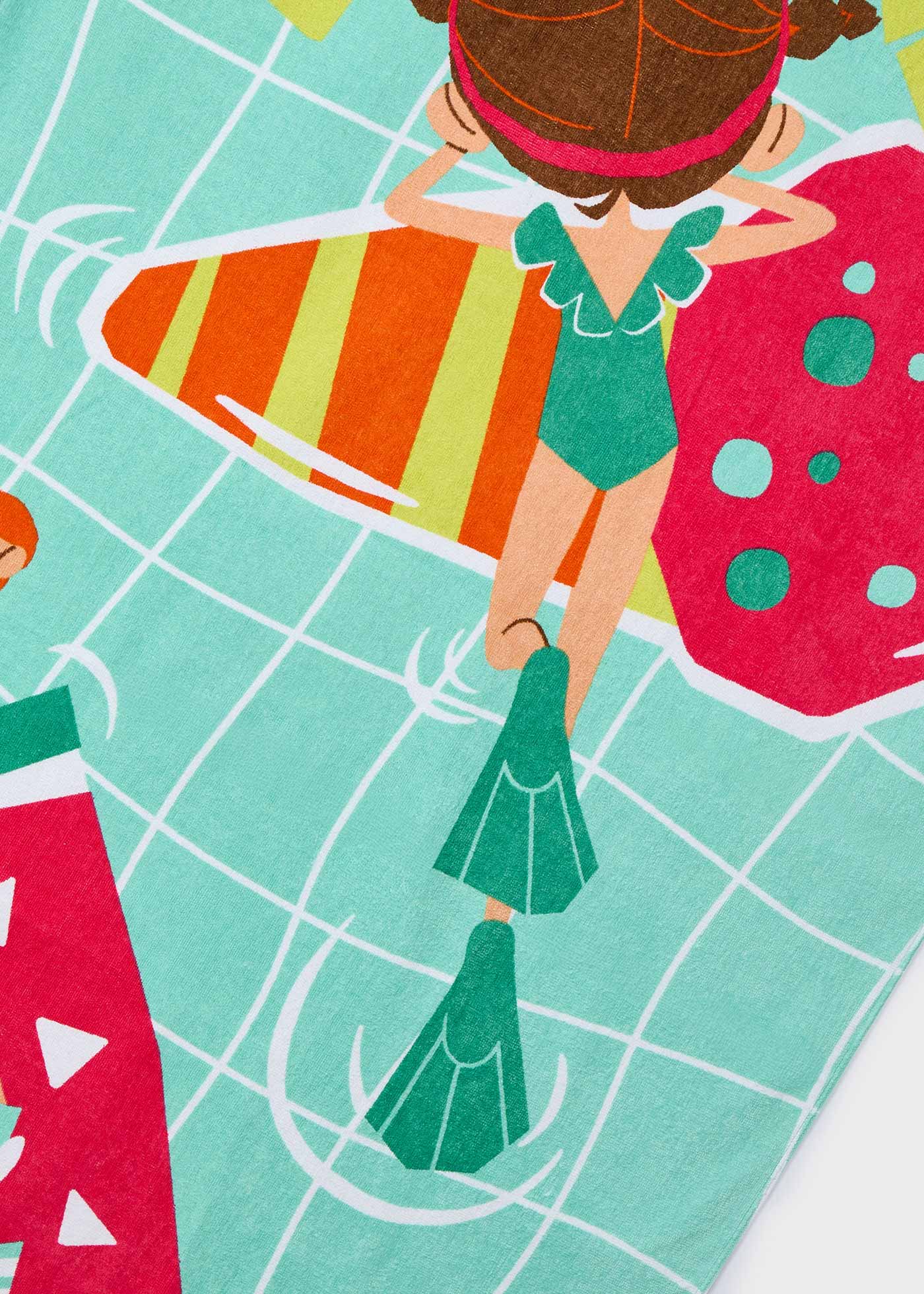 Kids Printed Beach Towel