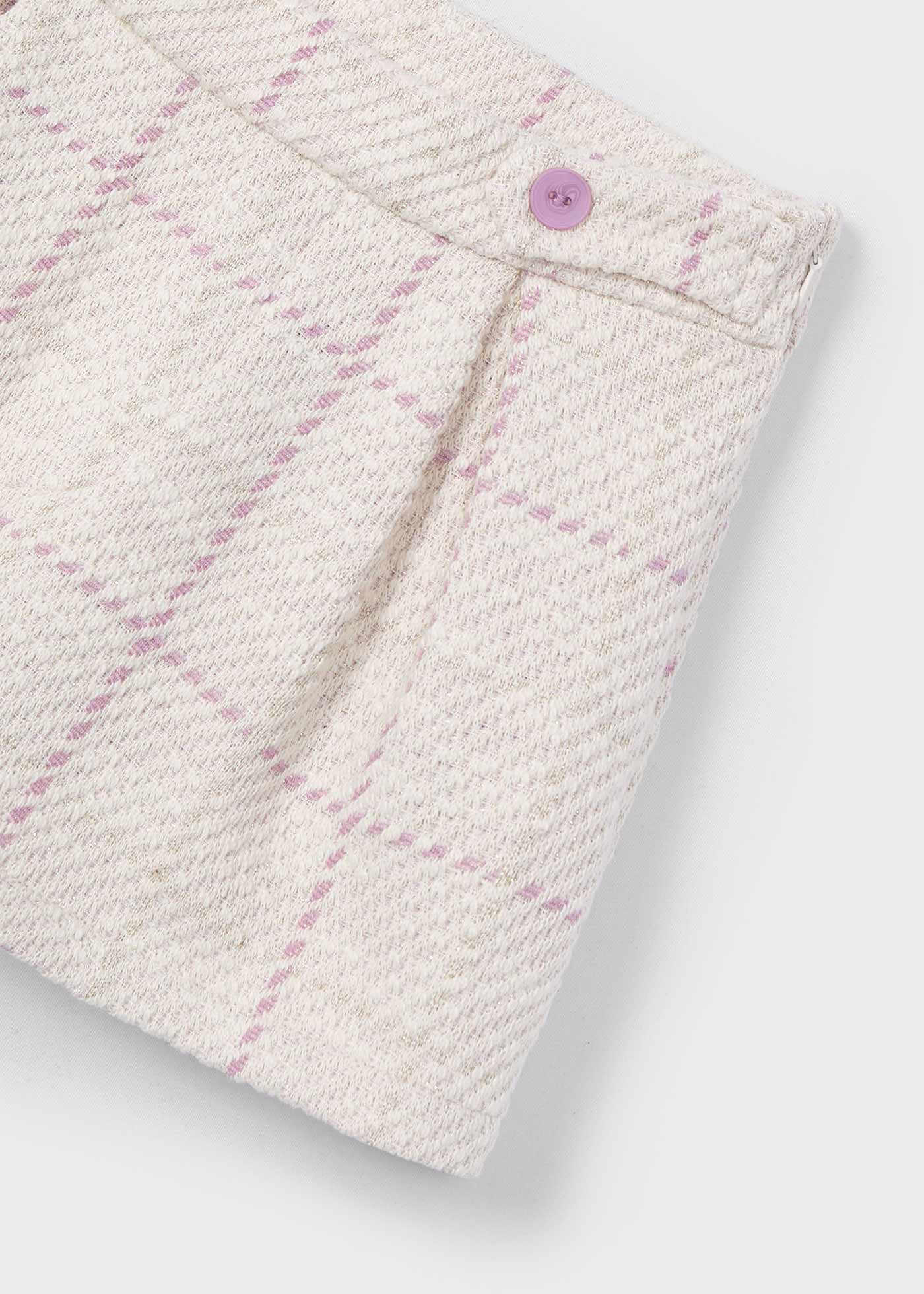 Pantaloncino tweed bambina