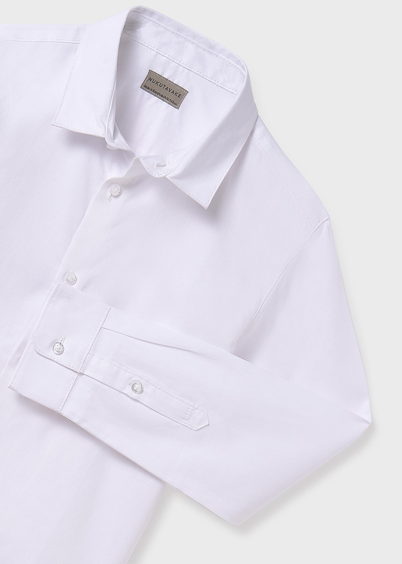 Camisa manga comprida lisa rapaz