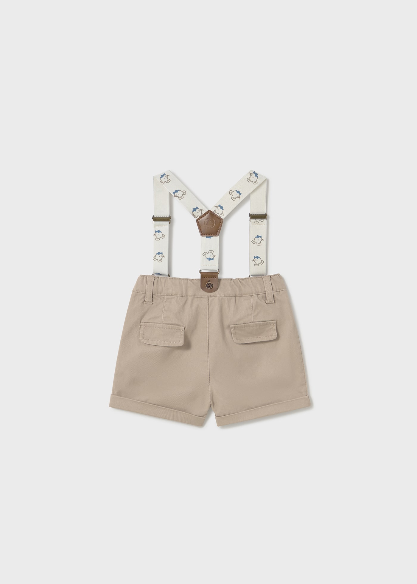 Baby pique shorts with braces