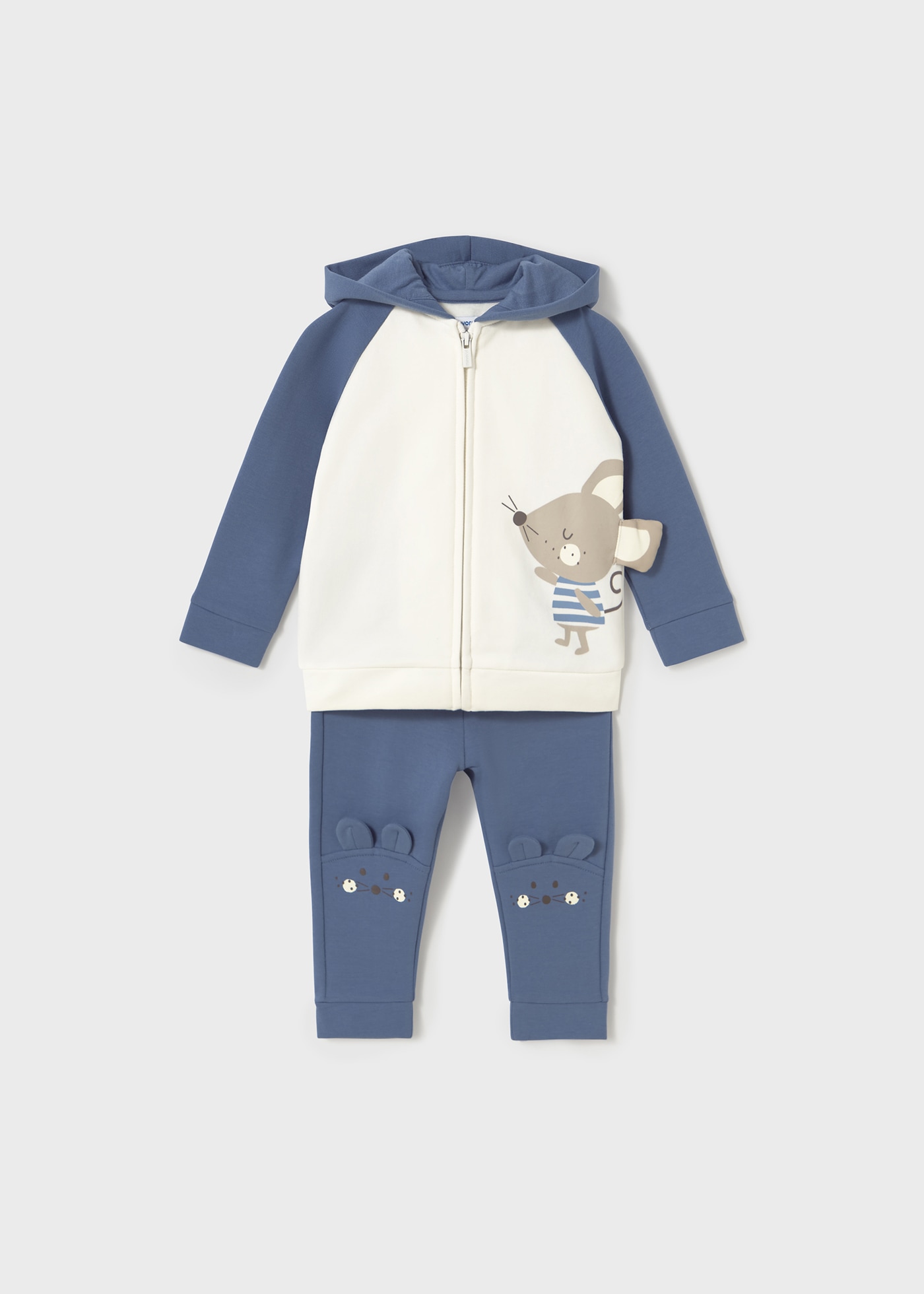 Baby terry applique tracksuit