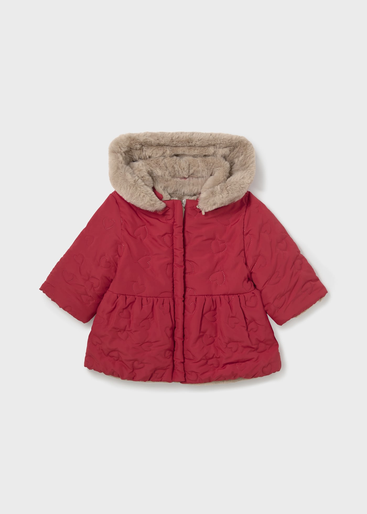 Newborn Girl Reversible Coat