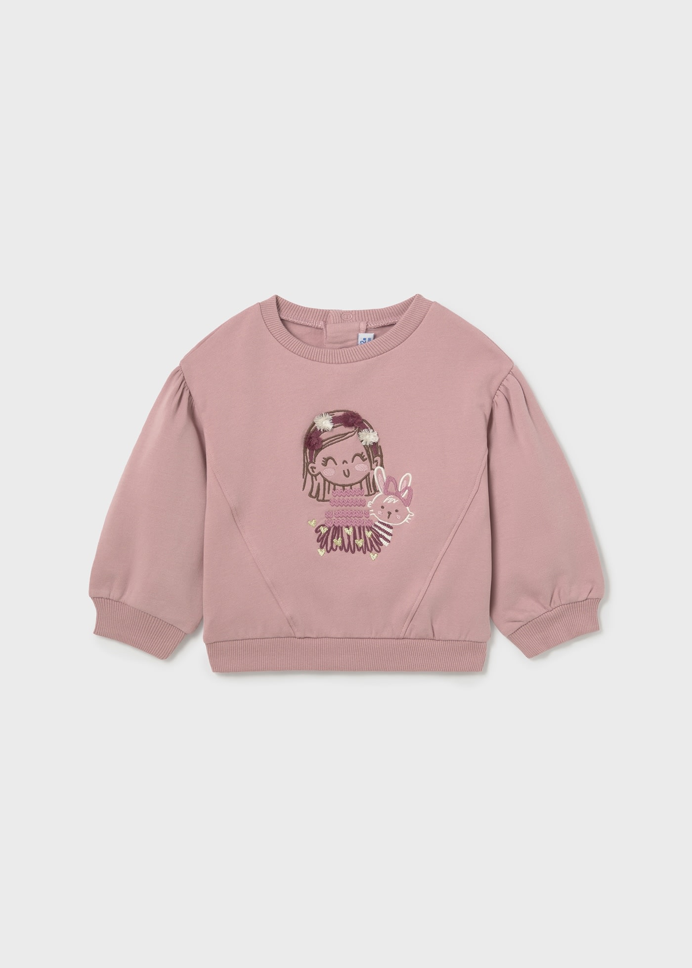 Sudadera manga abullonada bebé