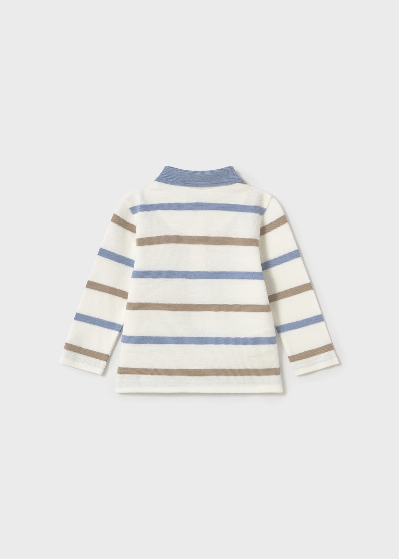 Baby striped applique polo shirt