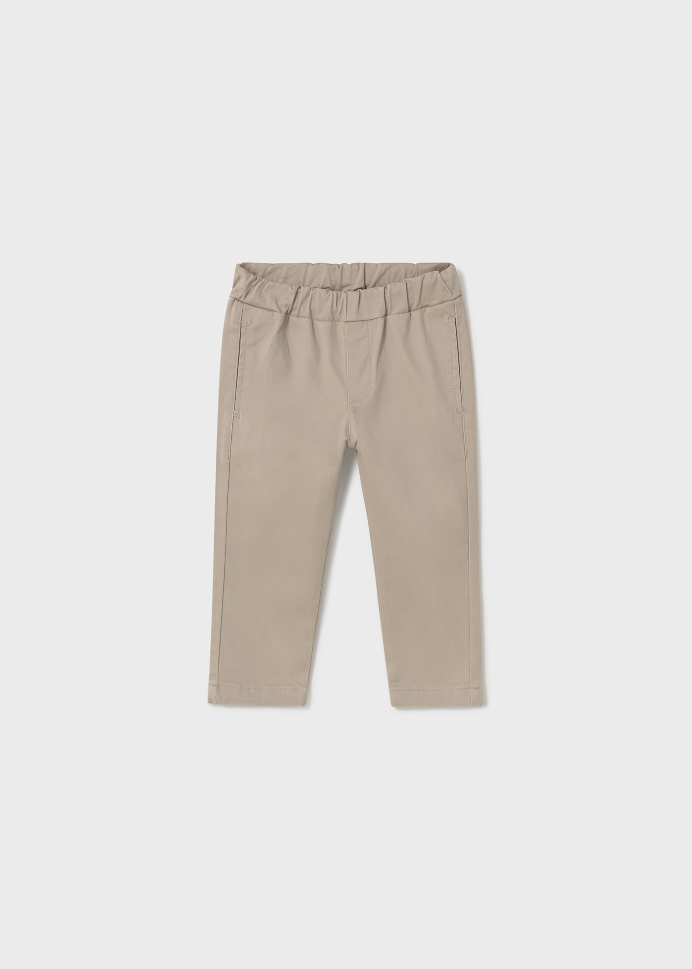 Baby pique trousers with elasticated waist