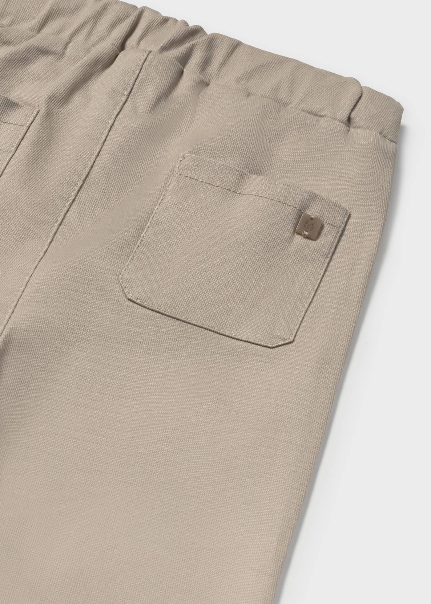 Baby pique trousers with elasticated waist