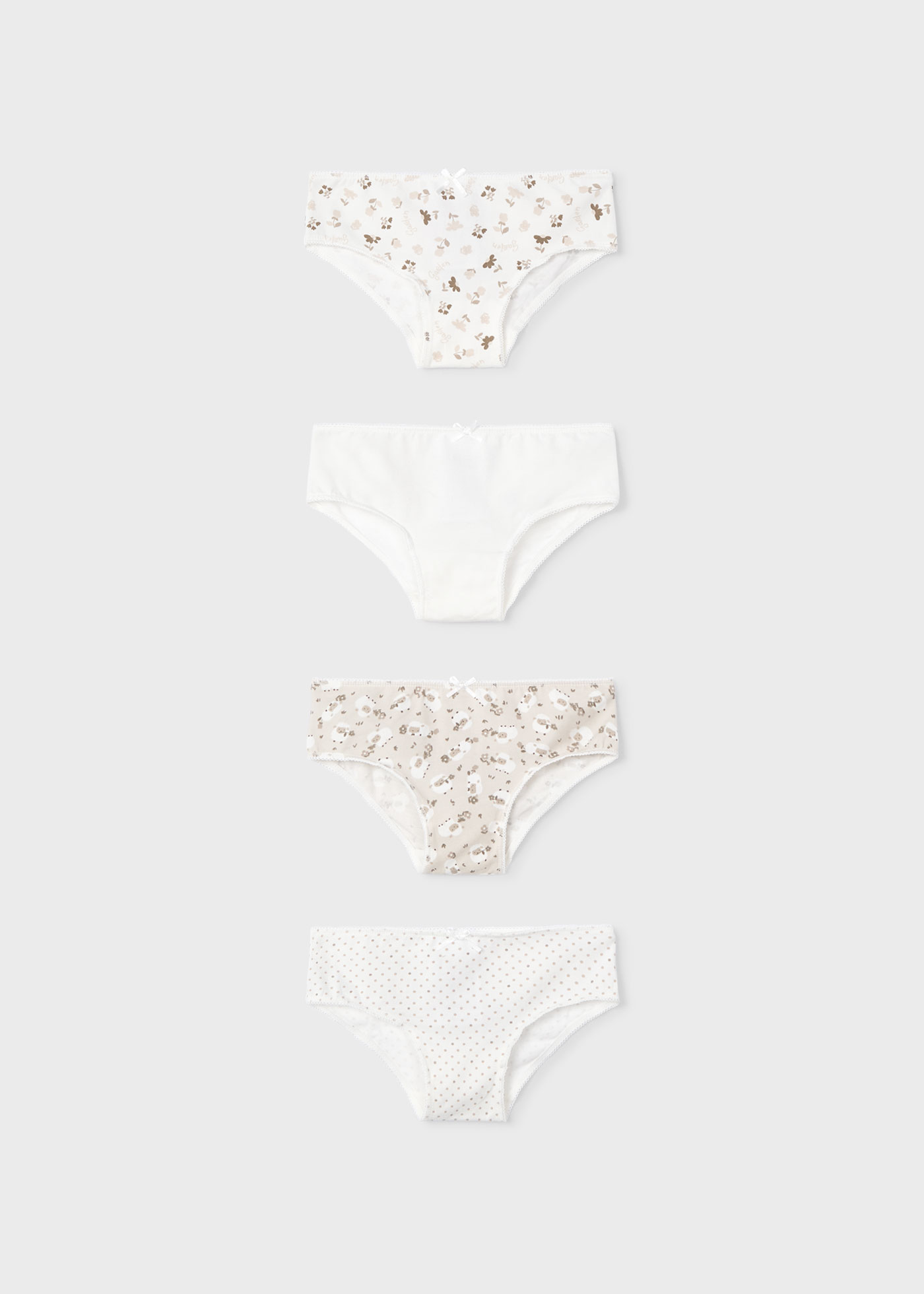 Set 4 mutandine bambina