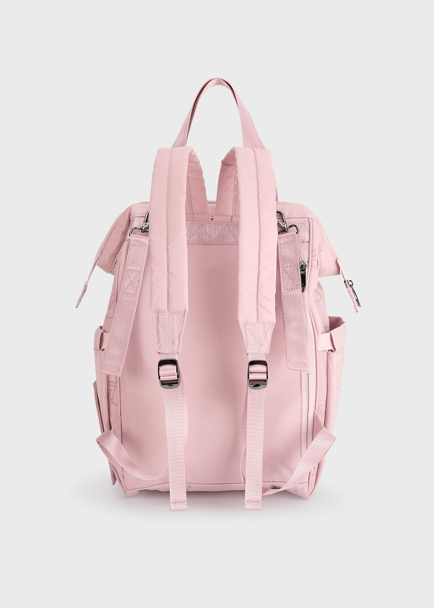 Mochila com muda fraldas microfibra bebé