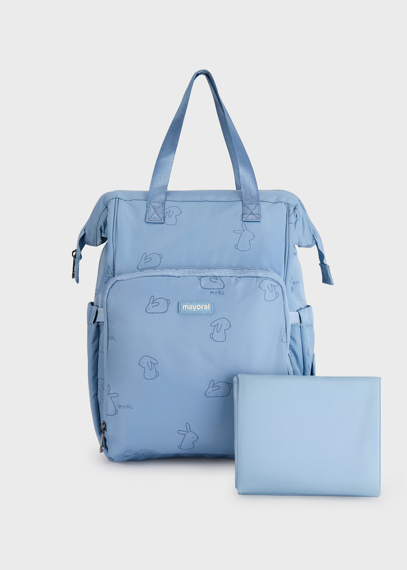 Mochila con cambiador microfibra bebé
