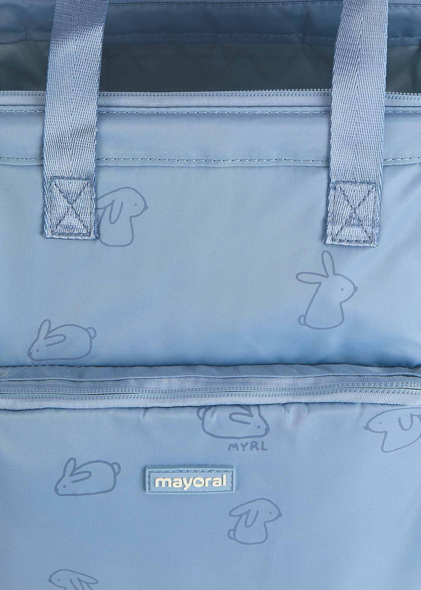 Mochila con cambiador microfibra bebé