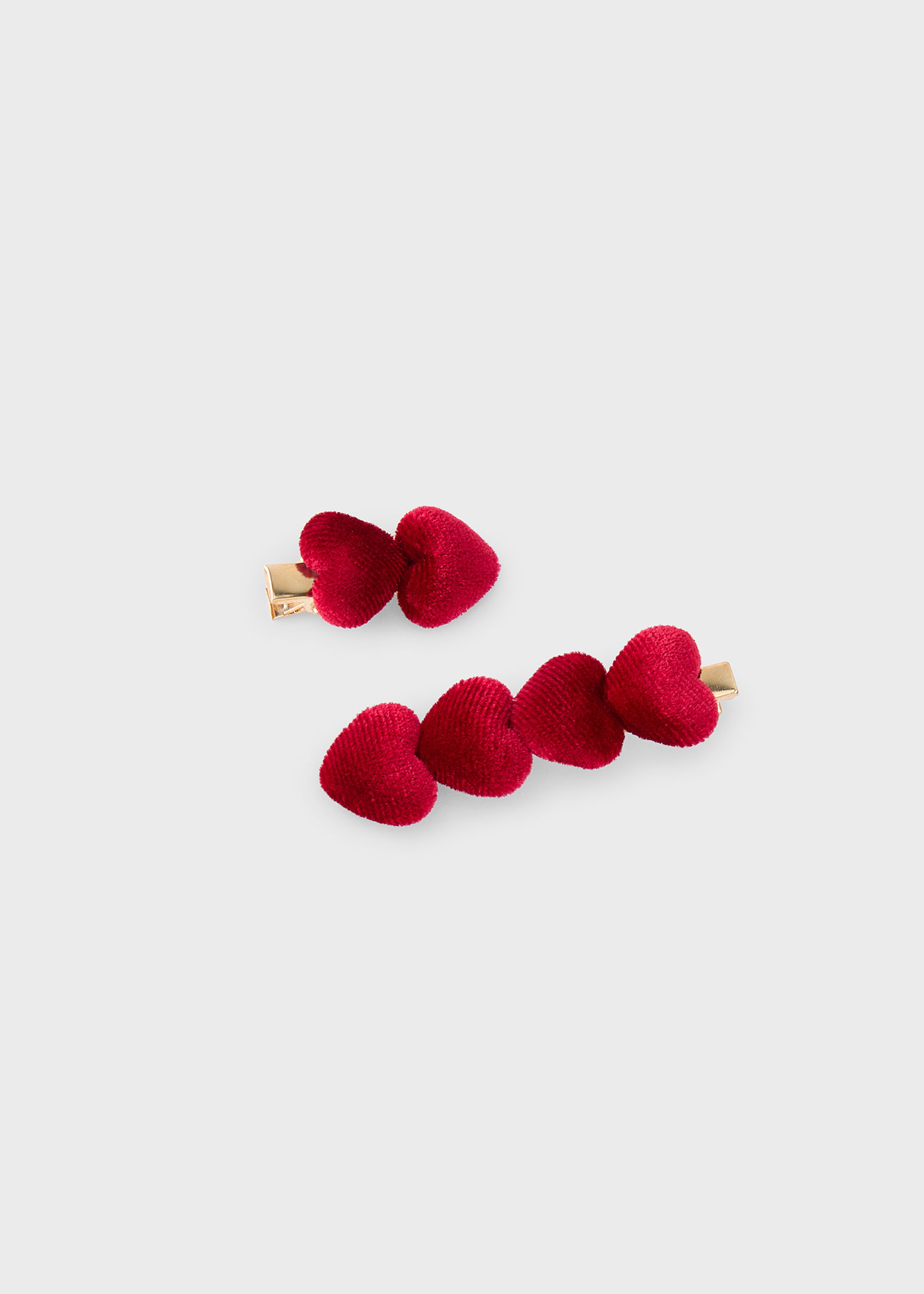 Girl Velvet Hair Clips Set