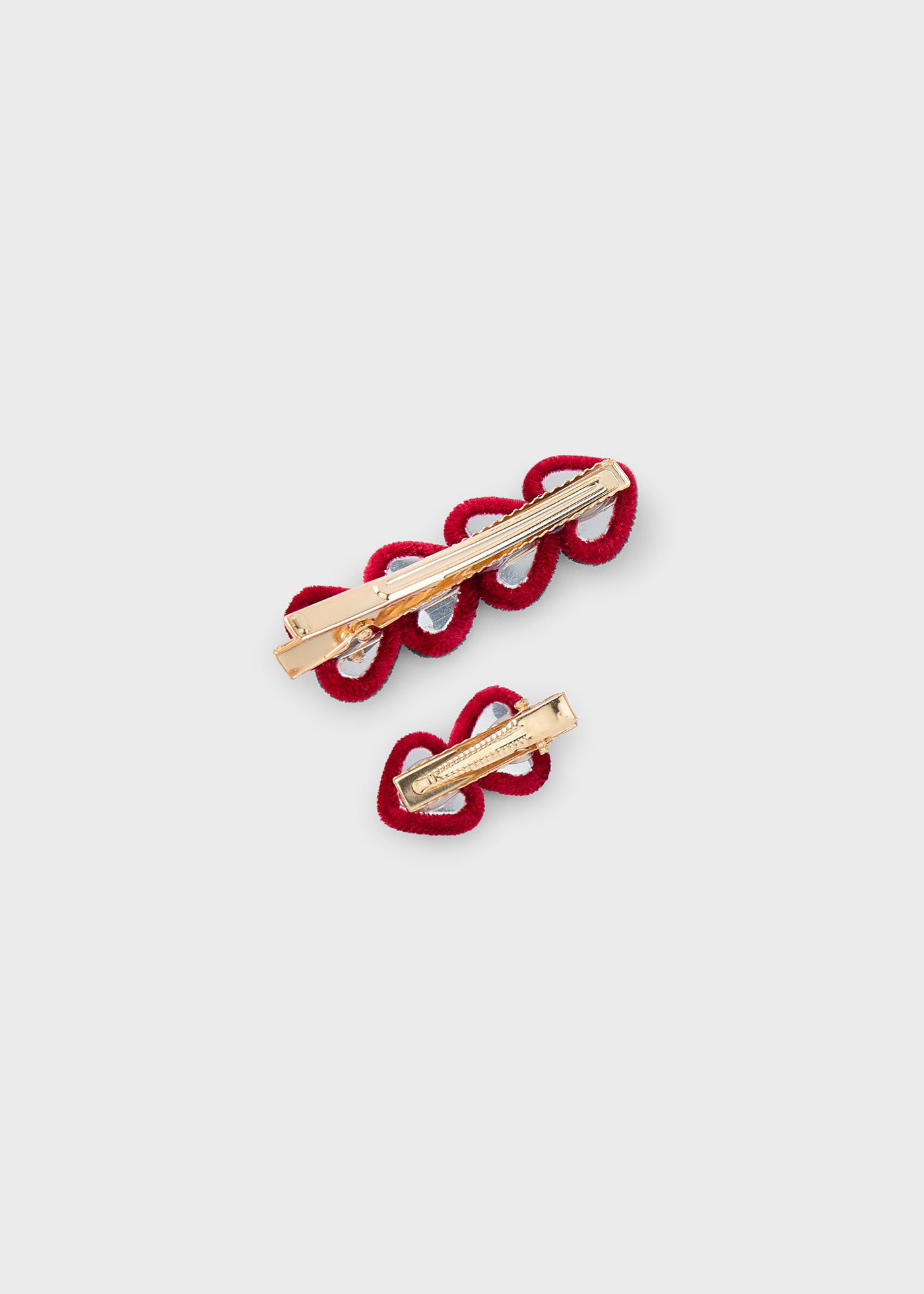 Girl Velvet Hair Clips Set