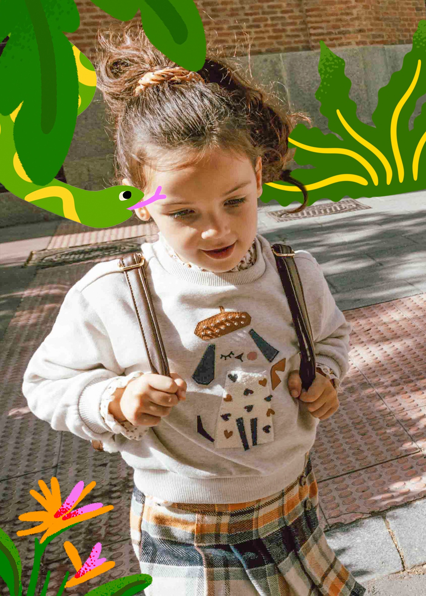 Sudadera bordada nina Piedra vigore Mayoral