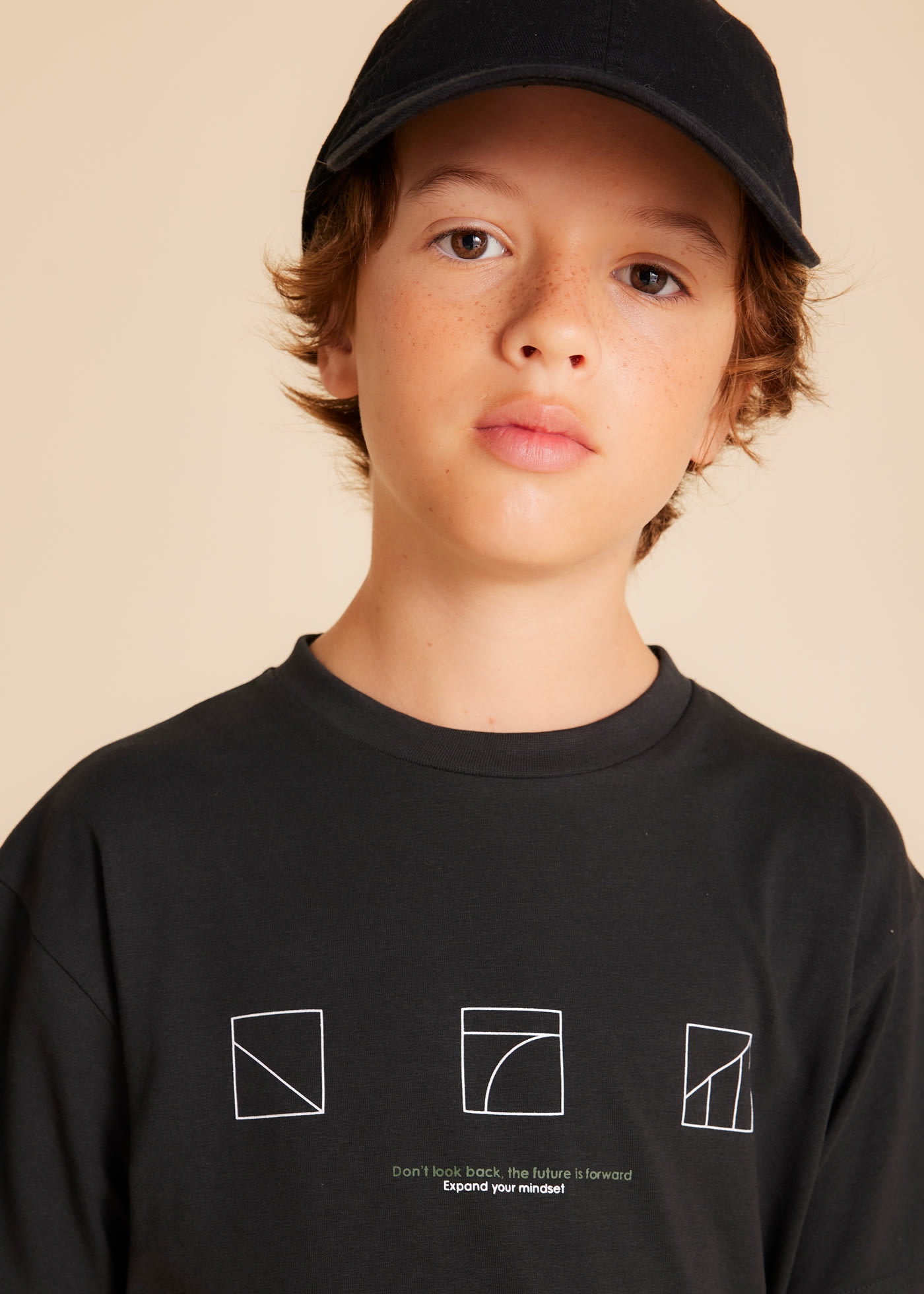 Boy Cube Print T-Shirt