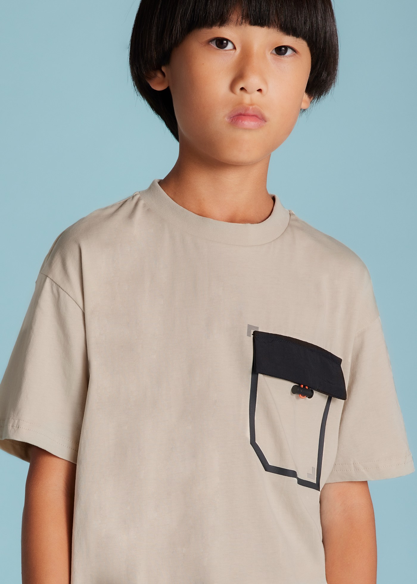 Tricou buzunar contrast baiat