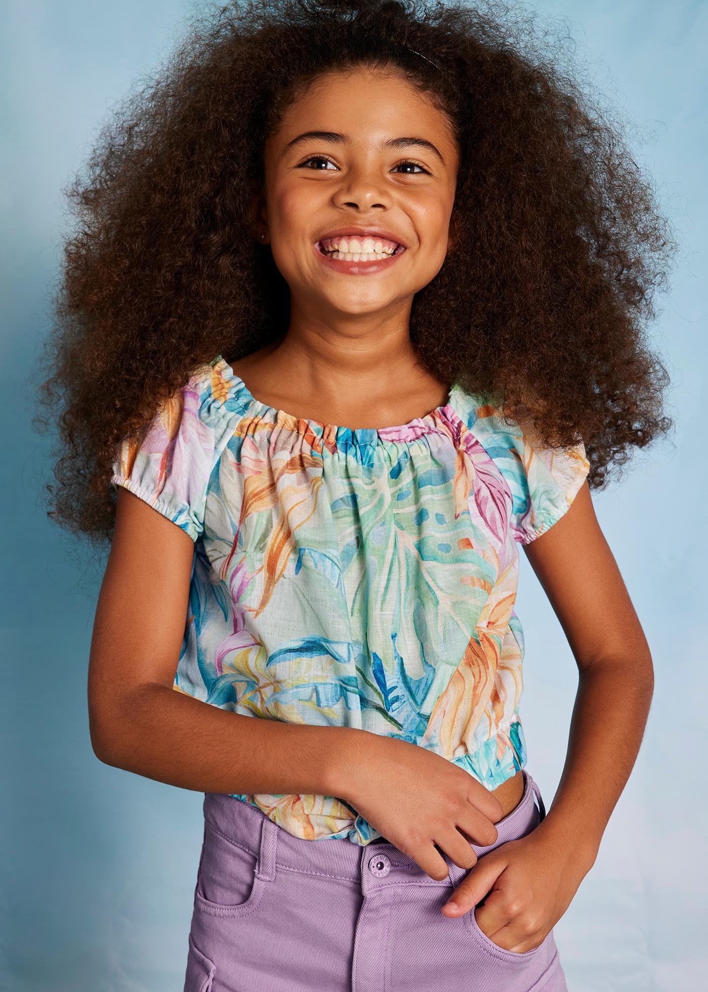Blusa stampata ragazza