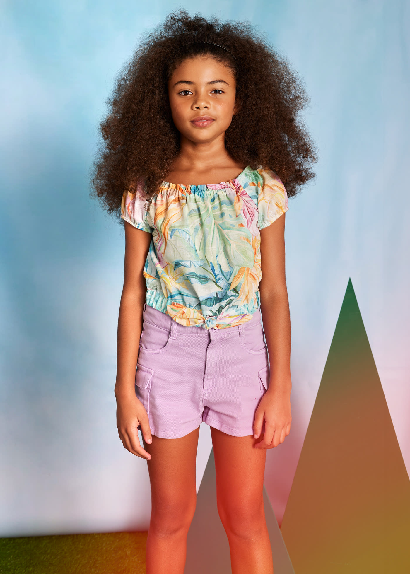 Top estampado chica