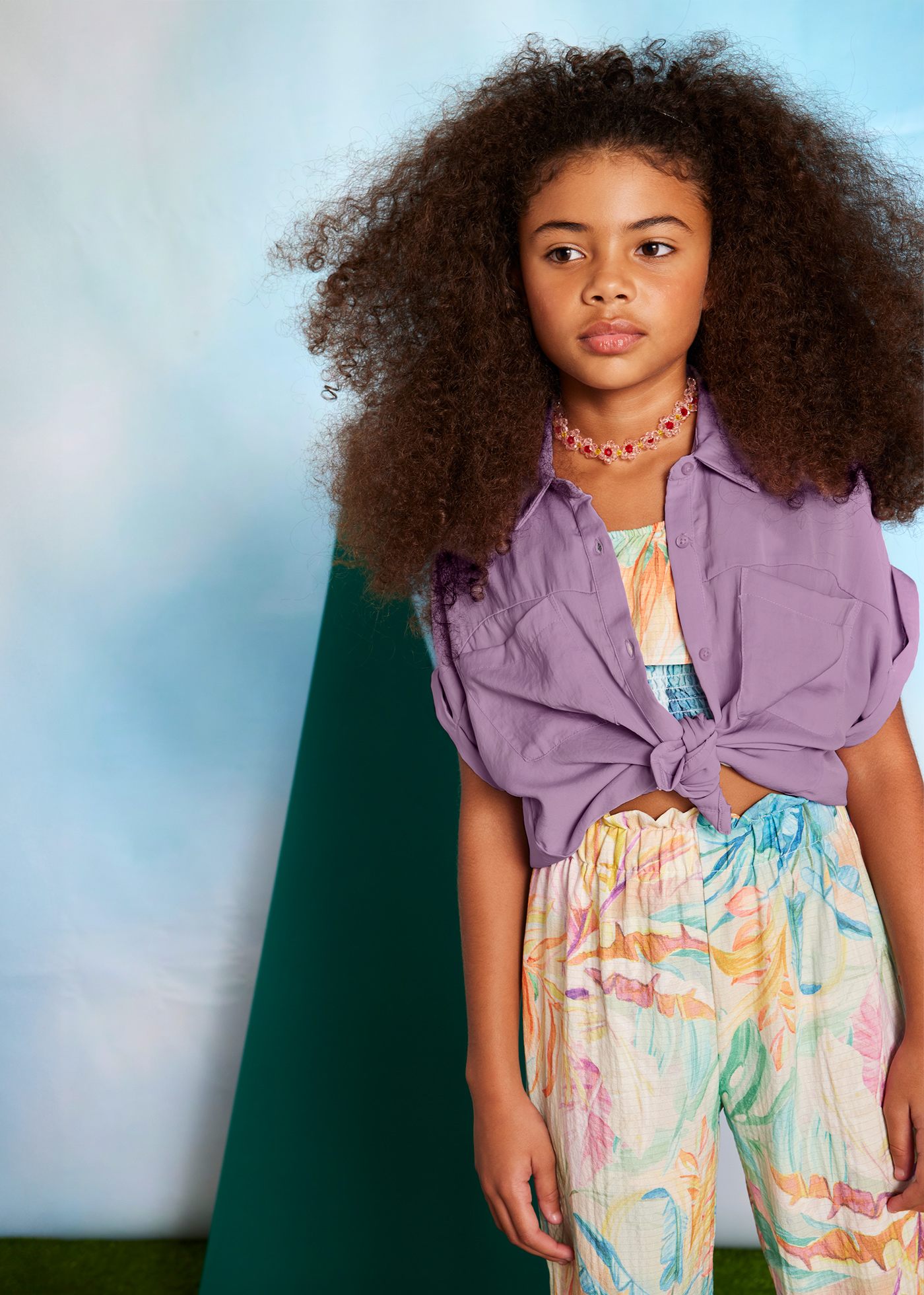 Blusa fluida rapariga