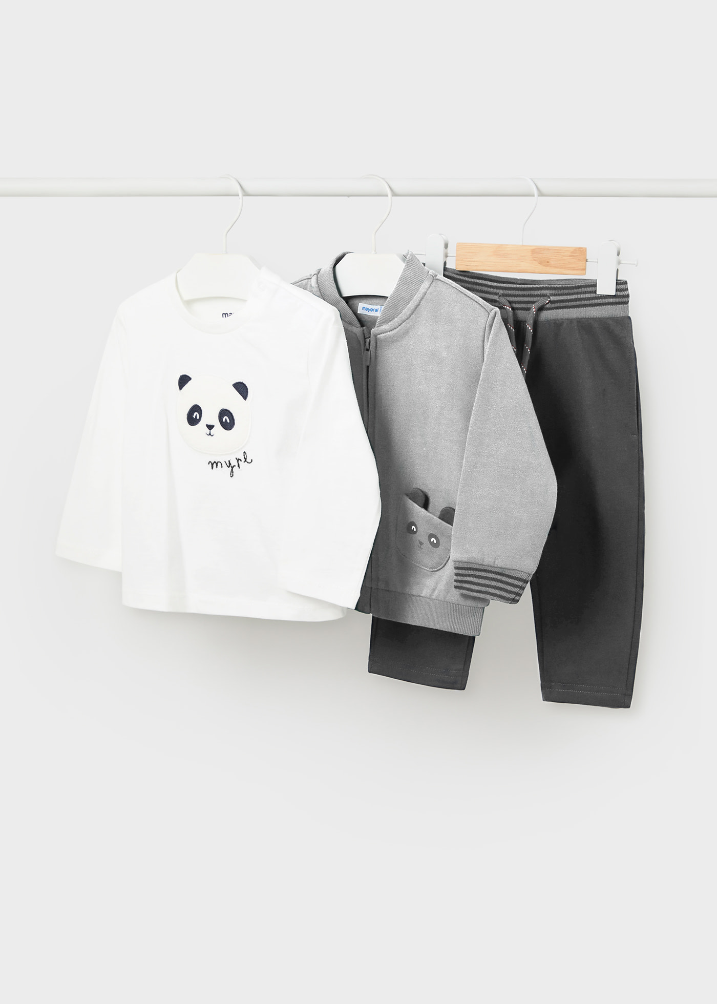 Jogginganzug mit Shirt Pandabär Baby