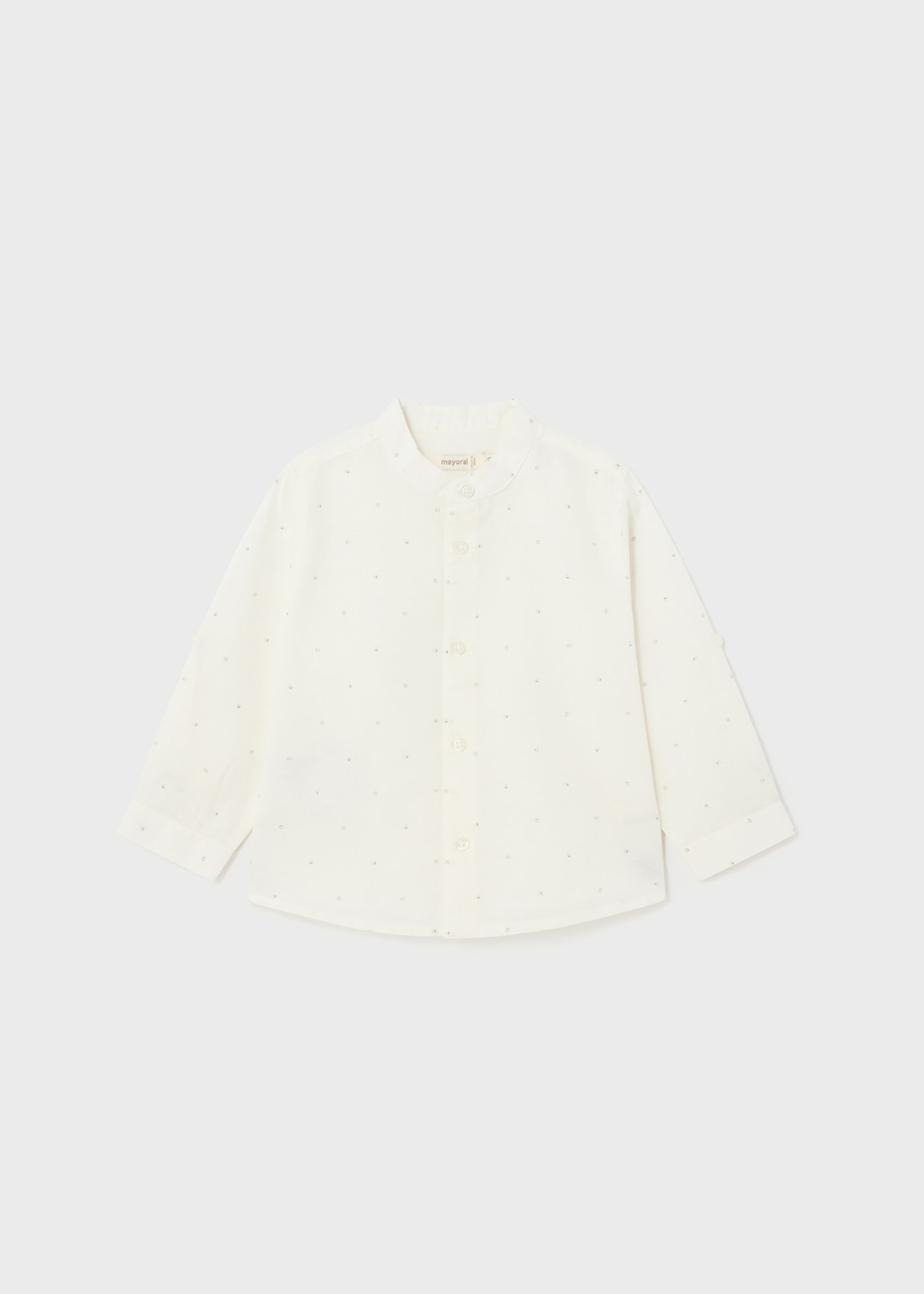 Camisa manga larga lino bebé