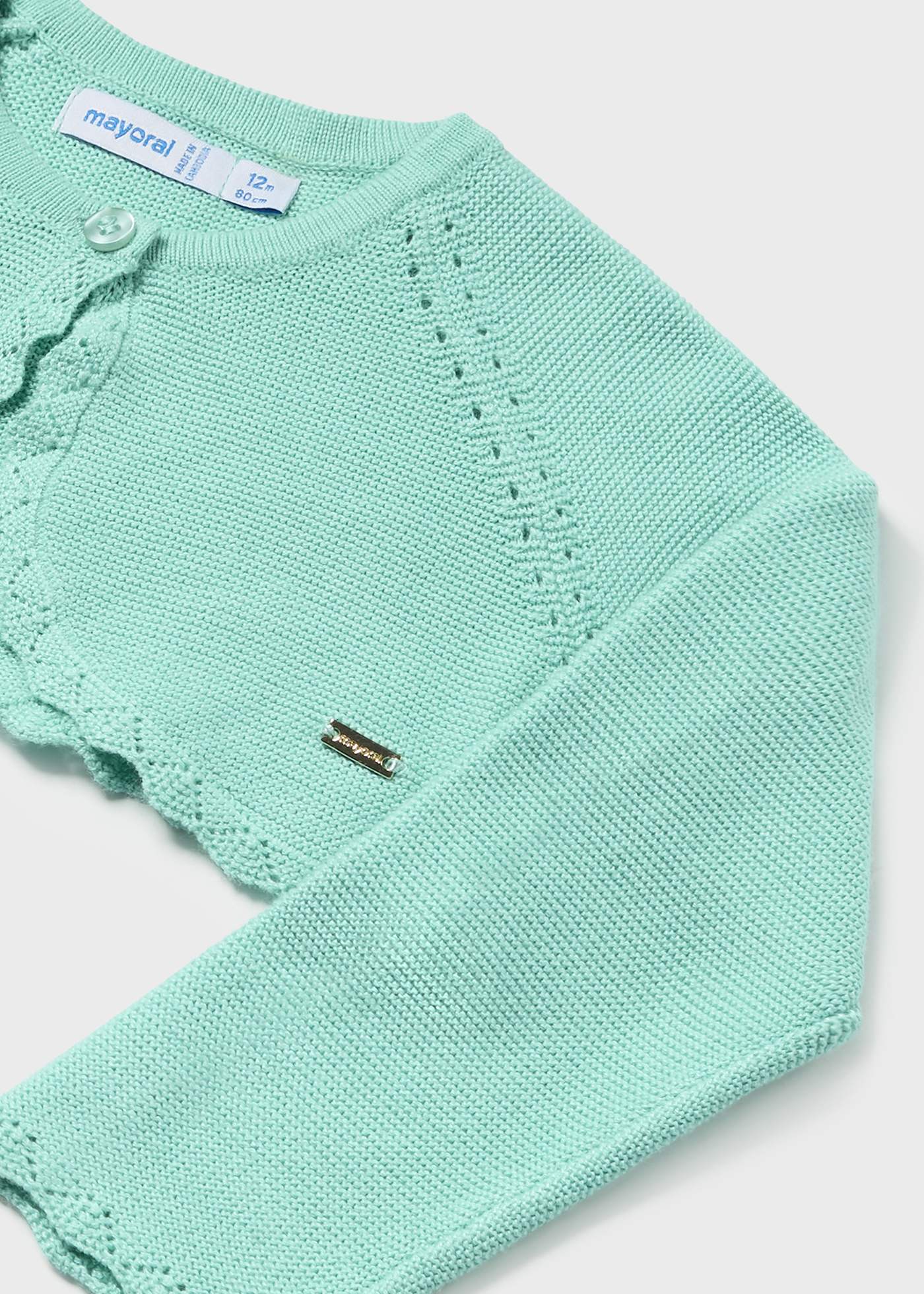 Baby cropped cardigan LENZING™ ECOVERO™ Viscose