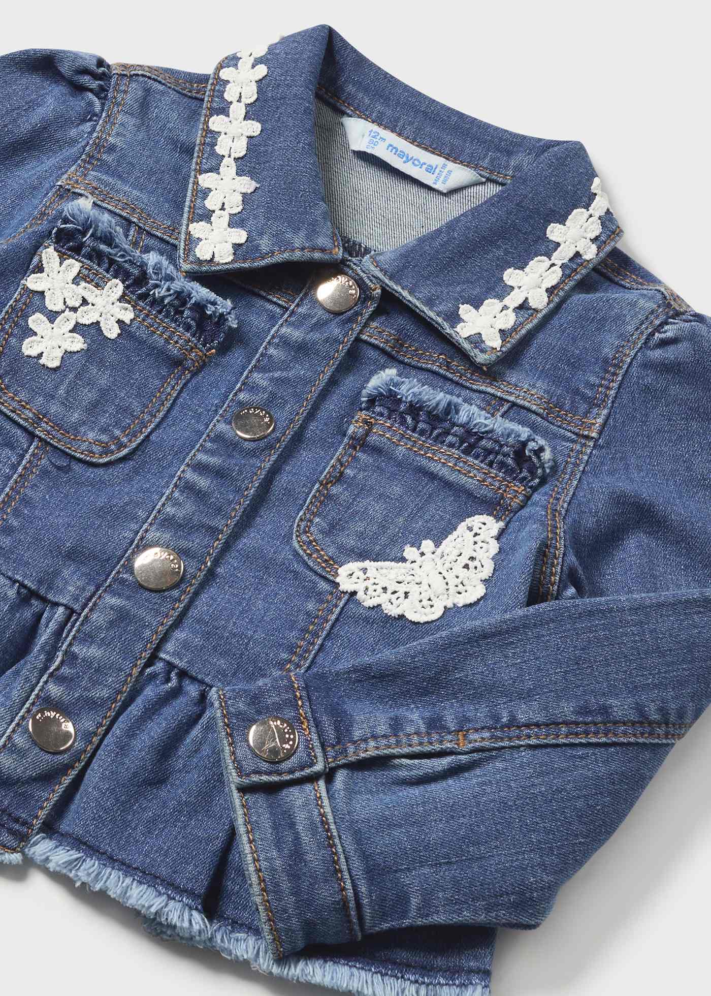 Cazadora vaquera volante Better Cotton bebé